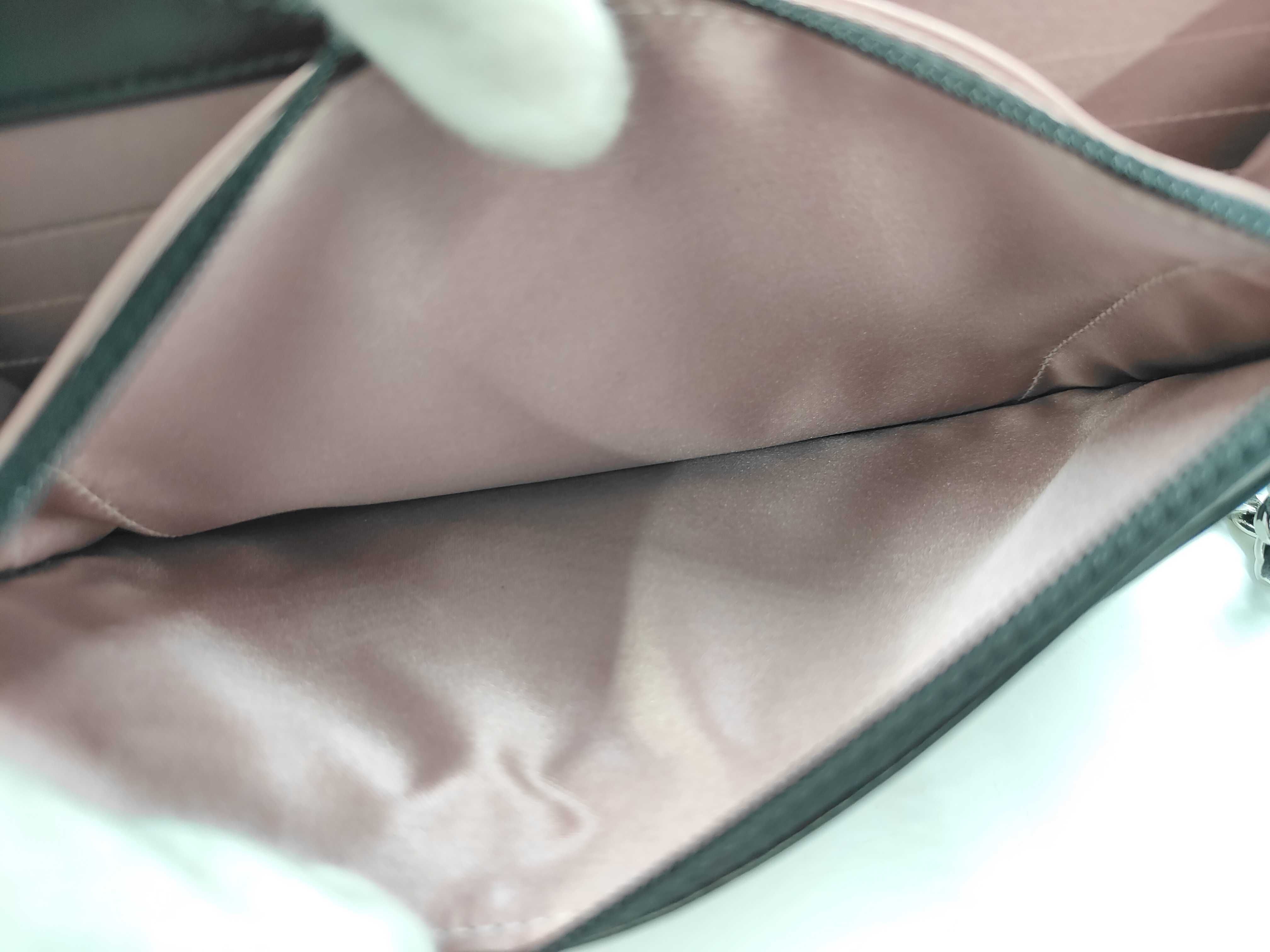Camellia Chain Shoulder Bag, Lambskin, Black, with original seal, serial number in the 13 range, item number 13204590. — view 11