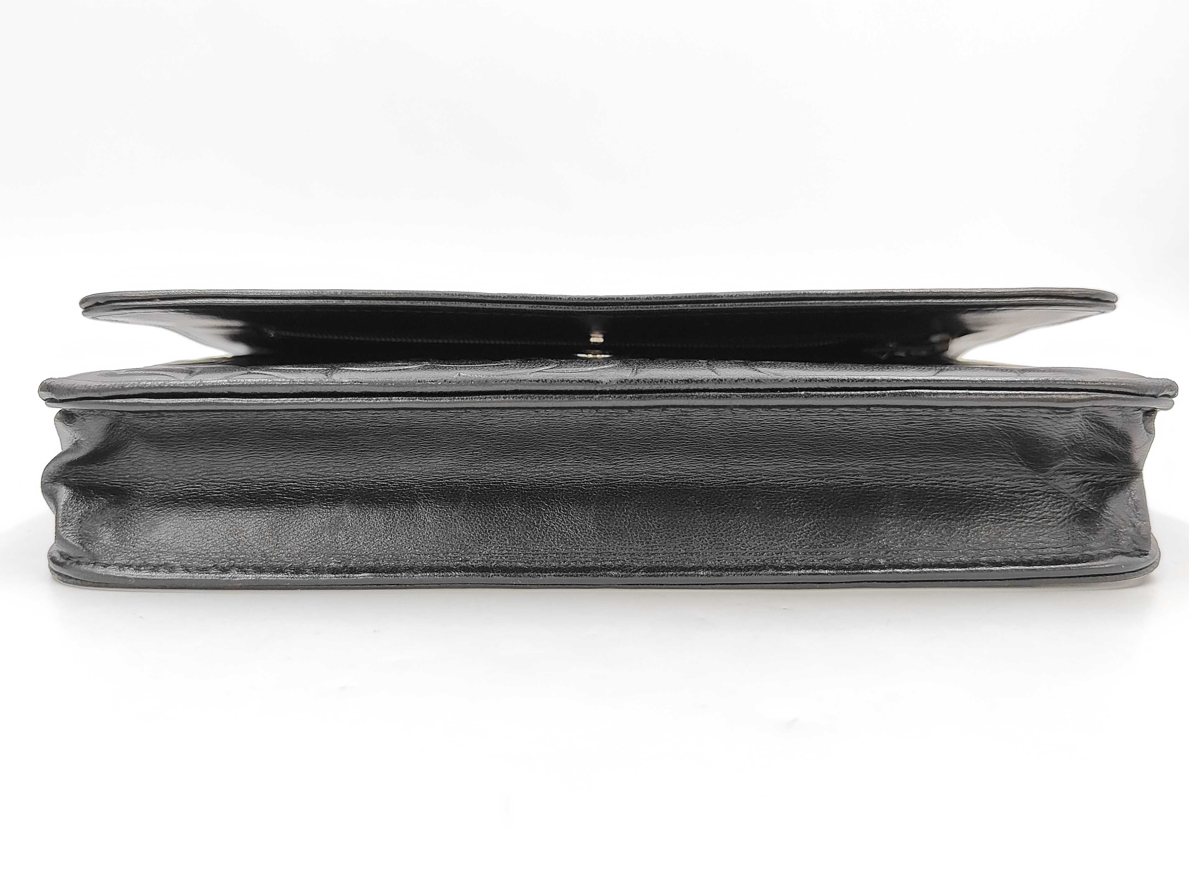 Camellia Chain Shoulder Bag, Lambskin, Black, with original seal, serial number in the 13 range, item number 13204590. — view 7
