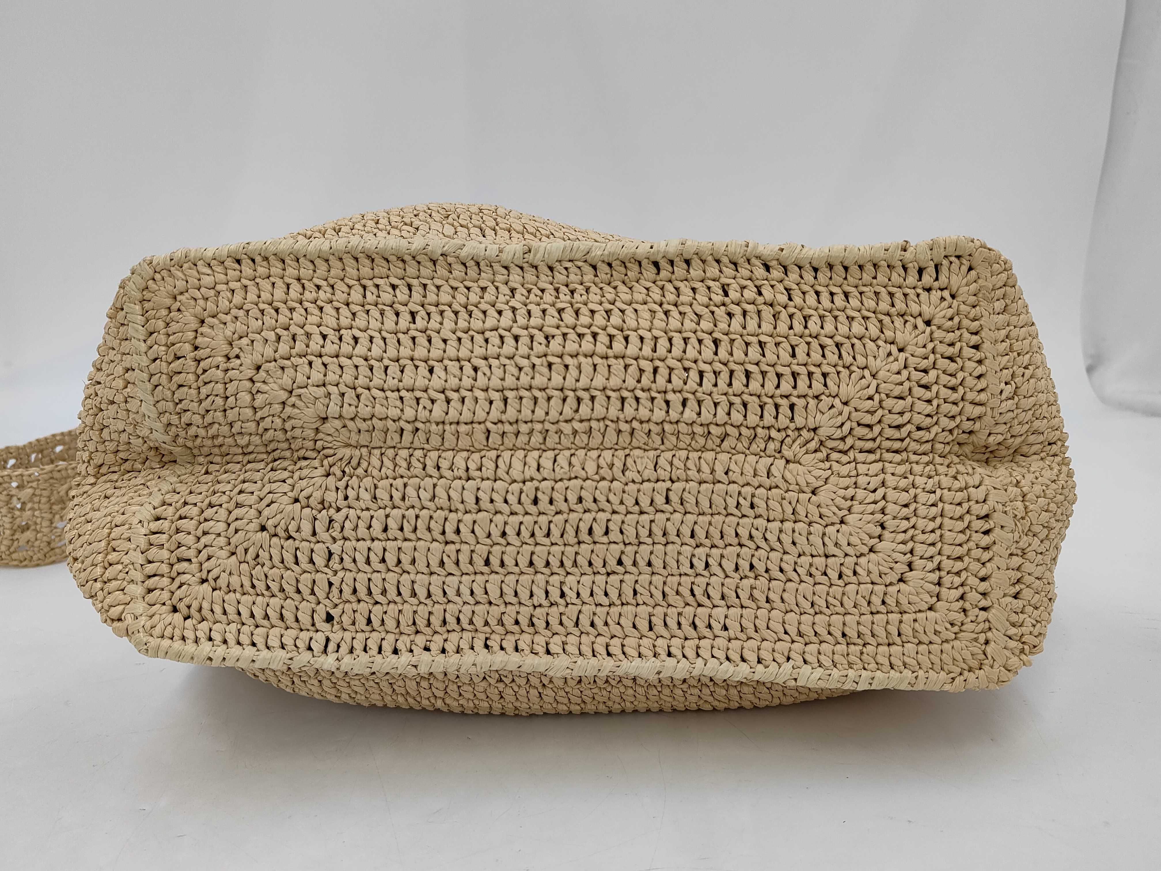 Hobo Raffia Shoulder Bag, Beige, 690941 (Bag) — view 7
