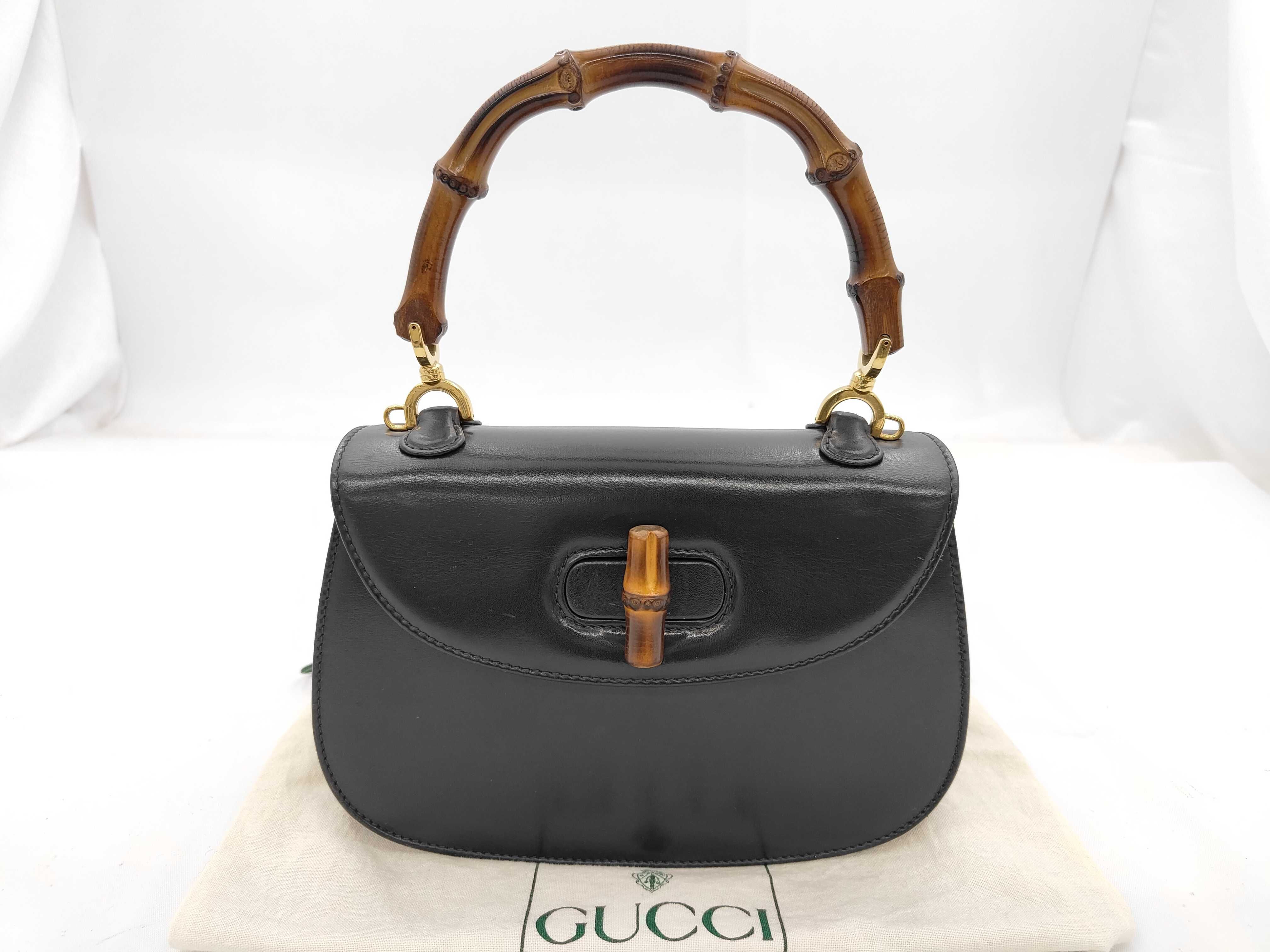 Bamboo Black Handbag