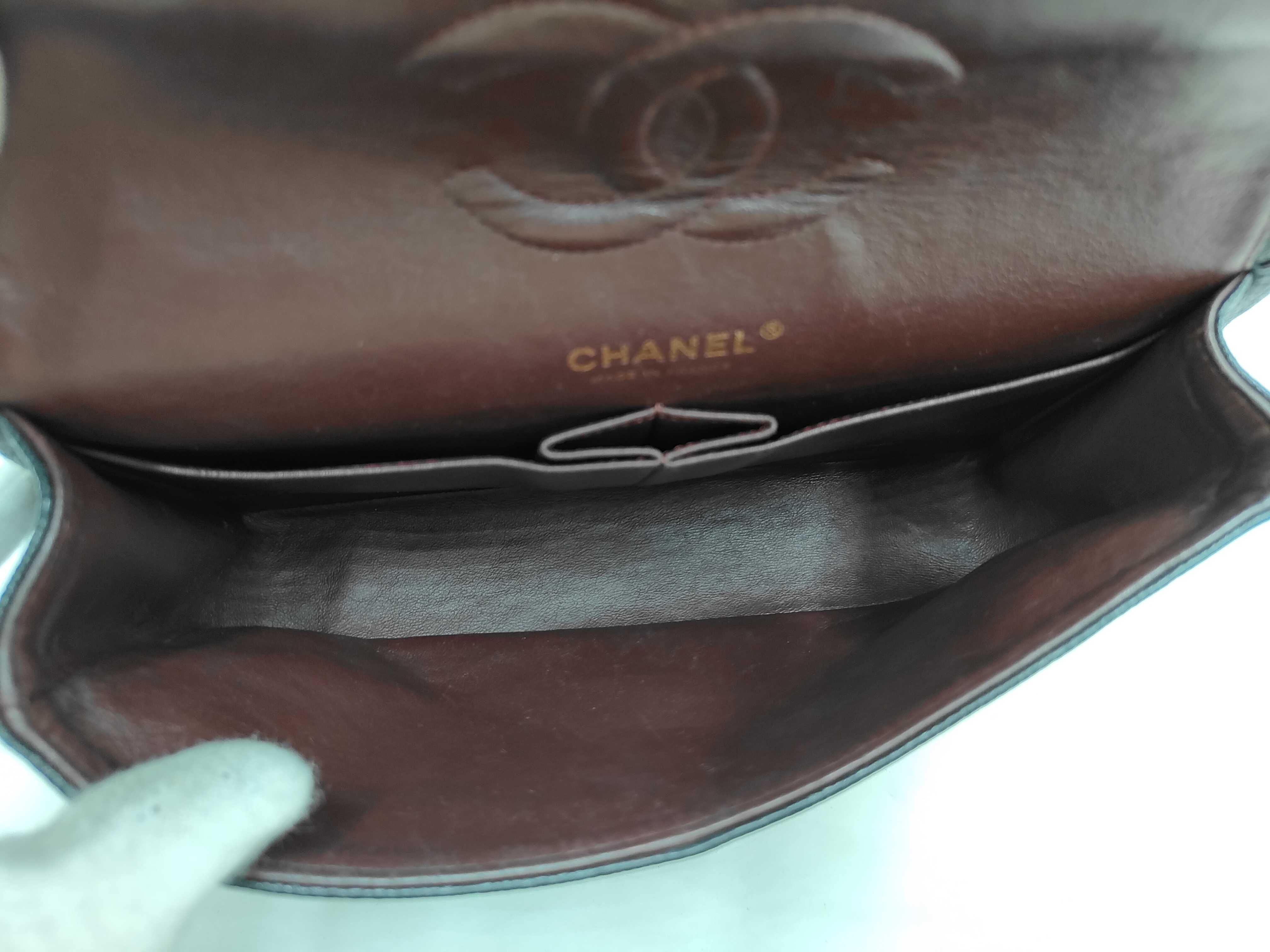 Caviar Skin Matelassé 25 Double Flap Shoulder Bag — view 11