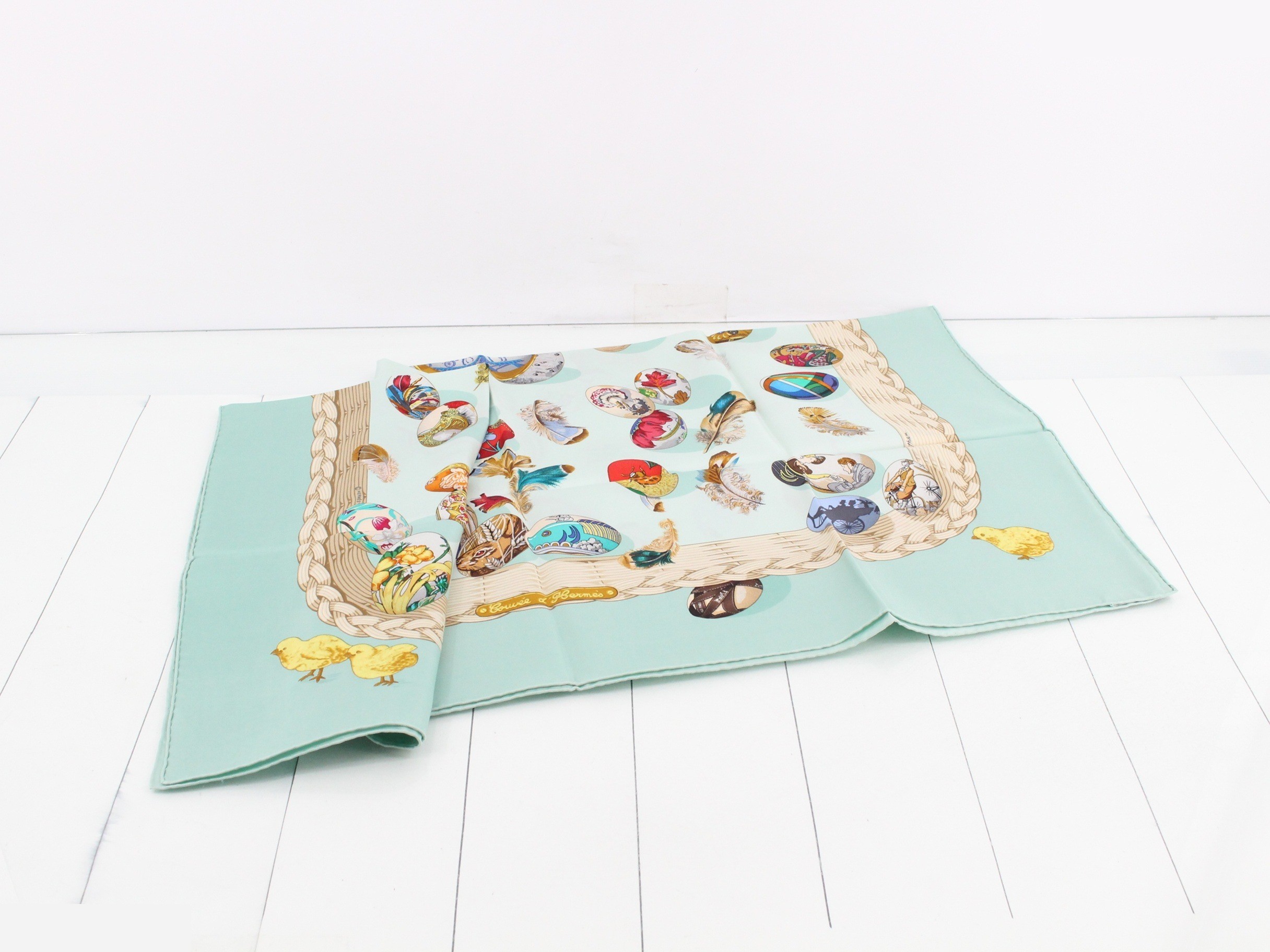 Hermès Carre 90 Silk Scarf - Hermès Chicks — view 3