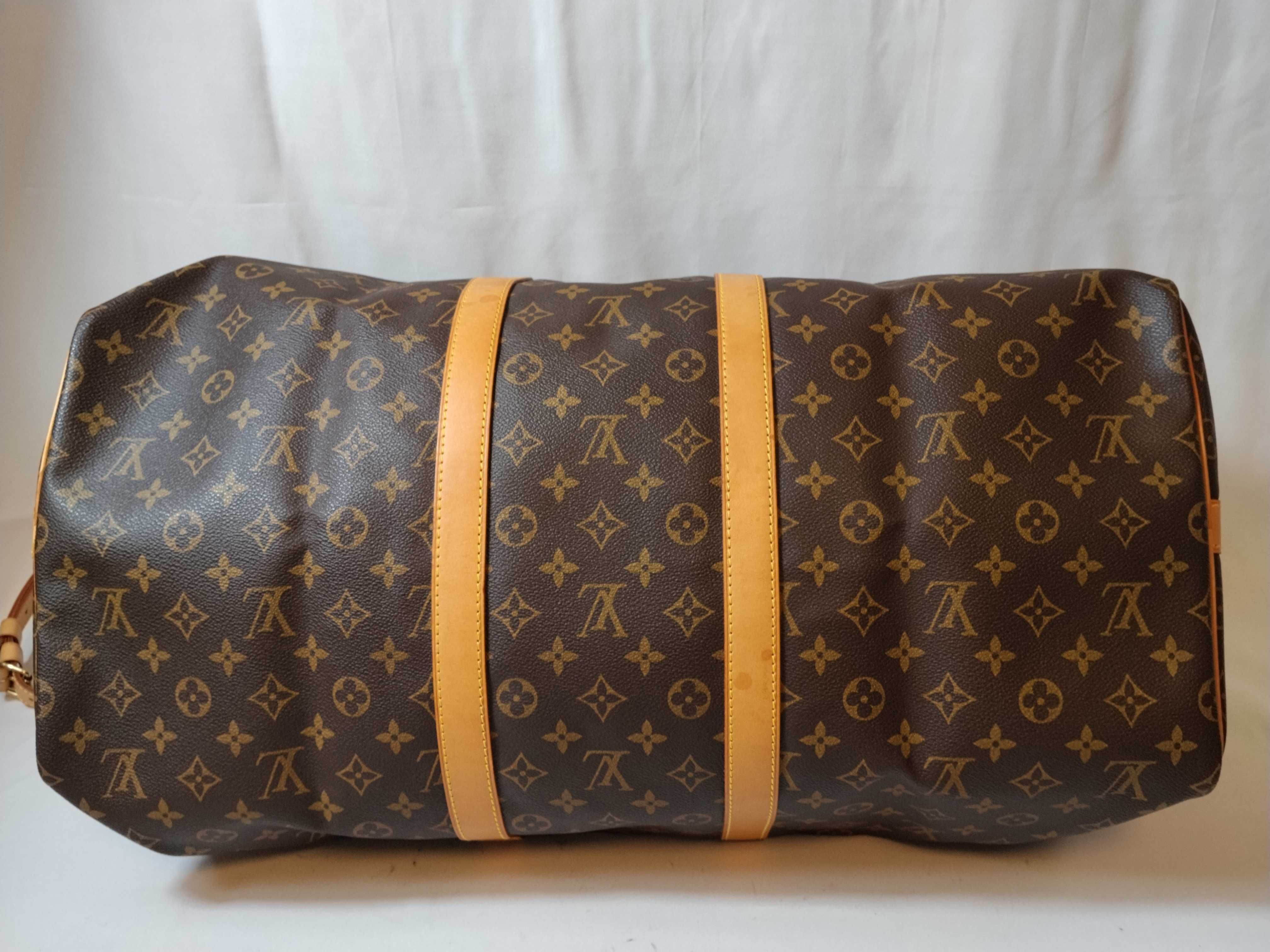 Monogram Keepall Bandoulière 55 Boston Bag — view 9