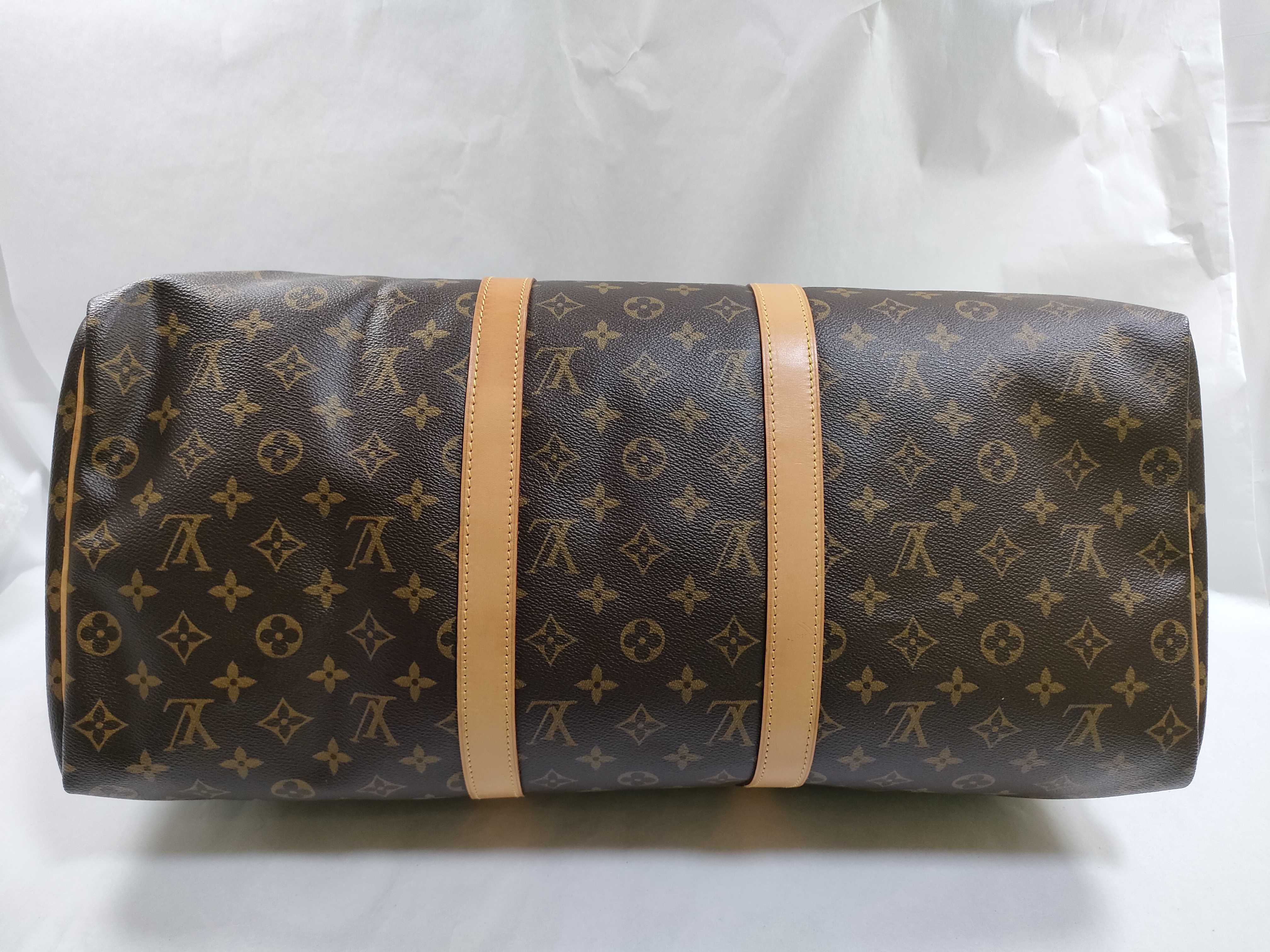 Monogram Vuitton Keepall Boston Bag — view 9