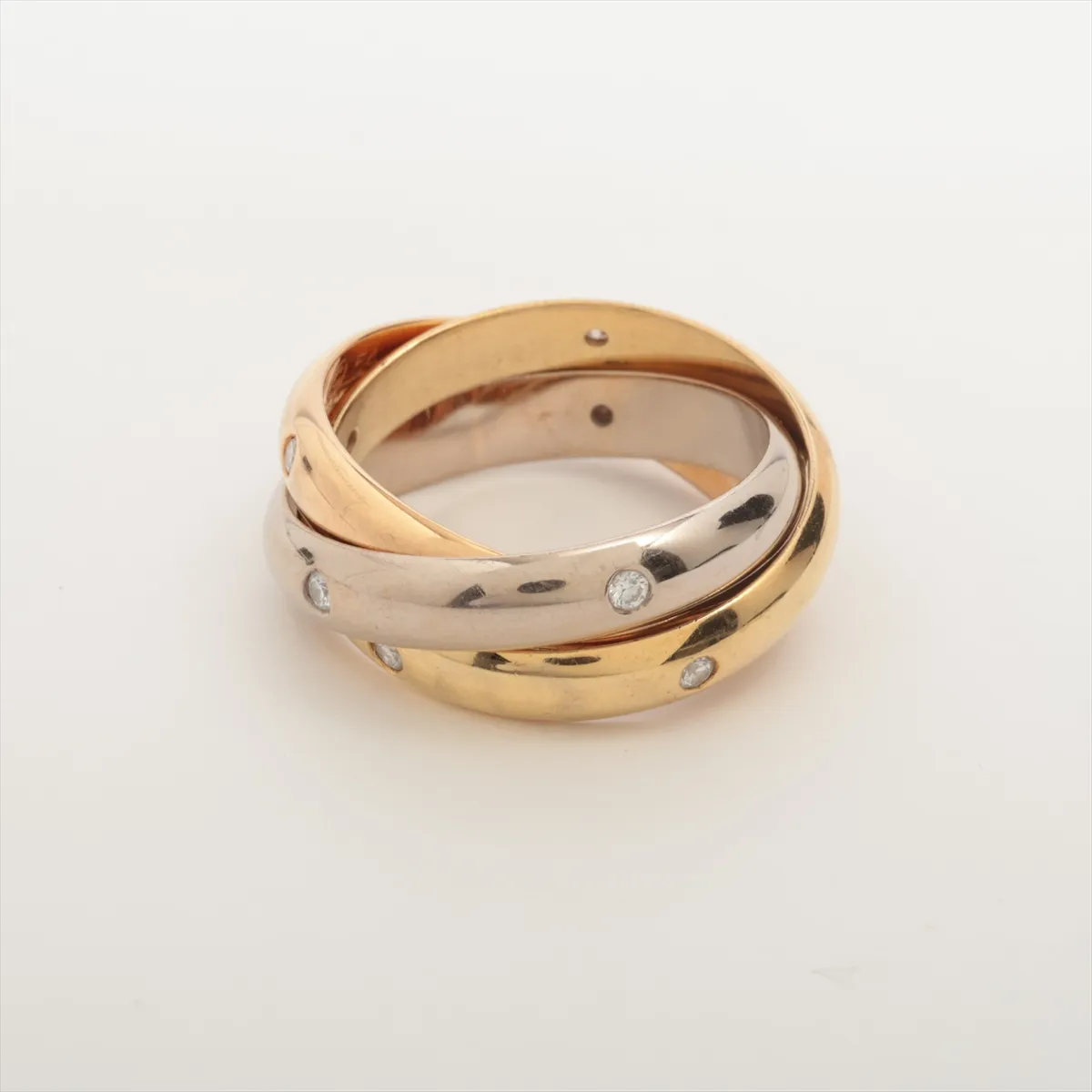 Trinity 15-Diamond Ring, 750 (YG x PG x WG), 11.6g, Size 54, NE7551. Metal — view 2