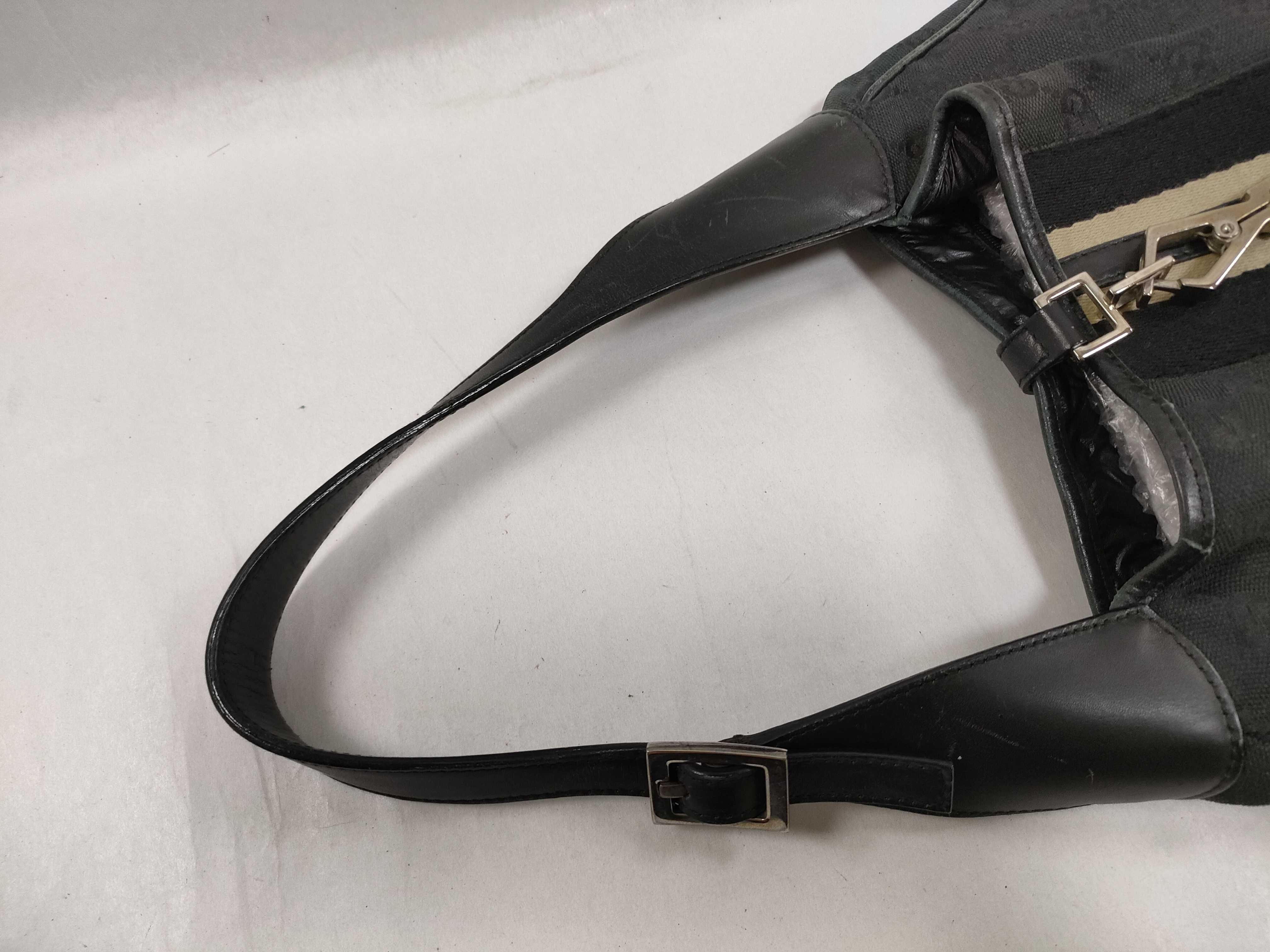 GG Canvas Jackie Shoulder Bag 001・4057 002058 Black Leather Shoulder Bag — view 3