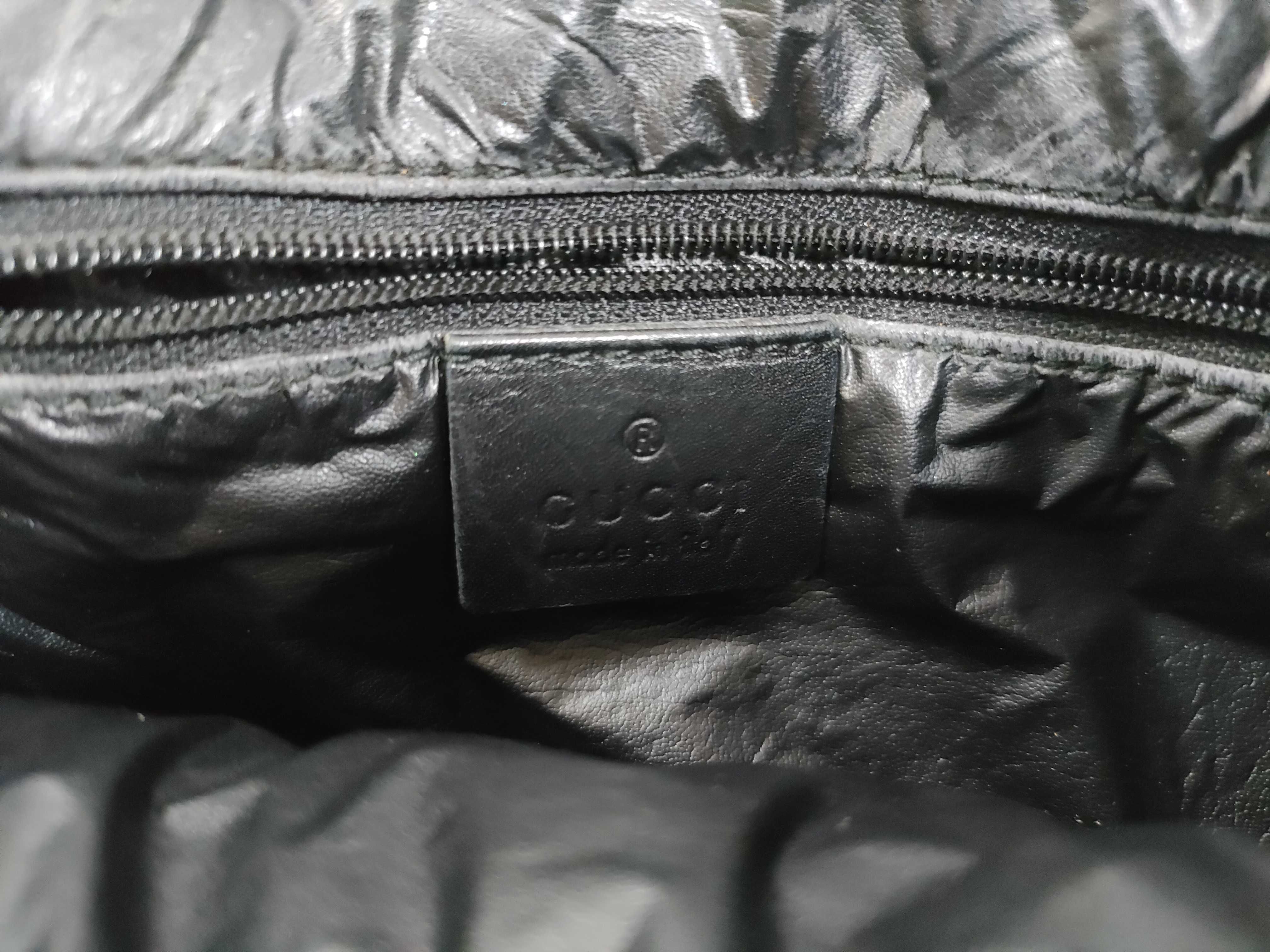 GG Canvas Jackie Shoulder Bag 001・4057 002058 Black Leather Shoulder Bag — view 9