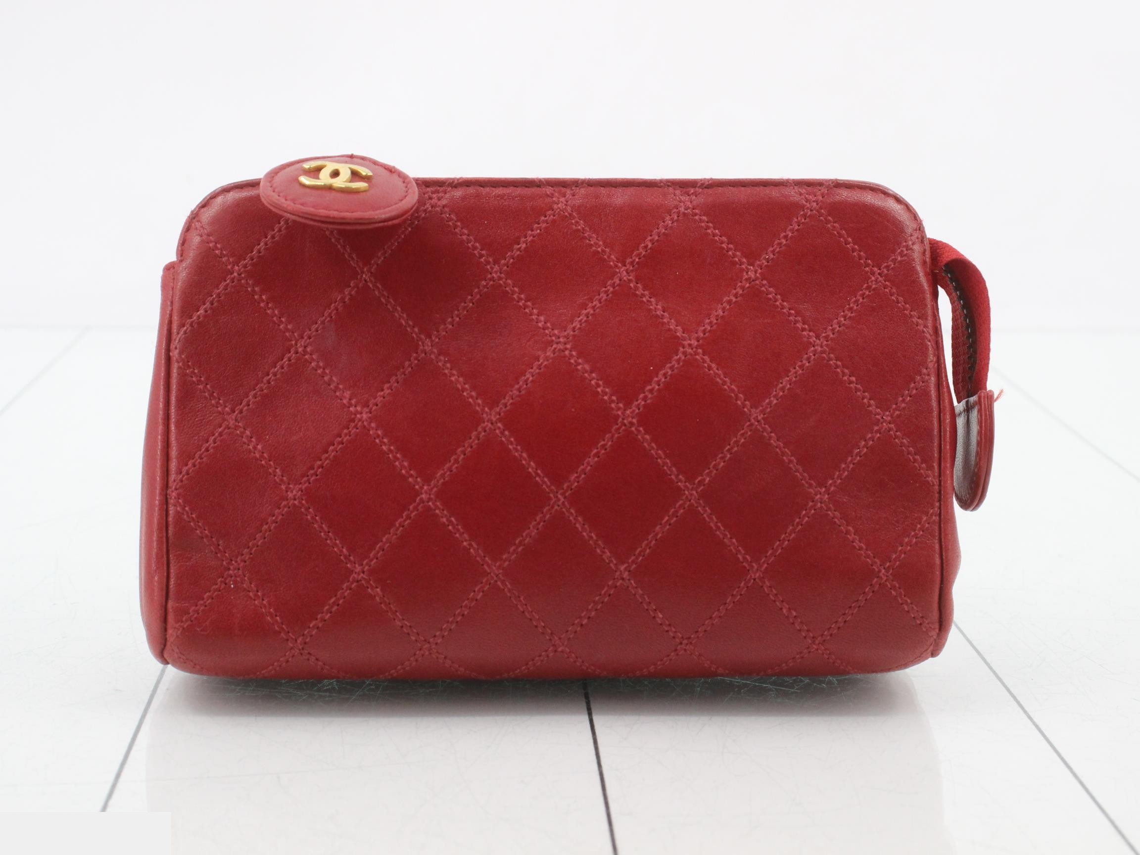 Lambskin pouch