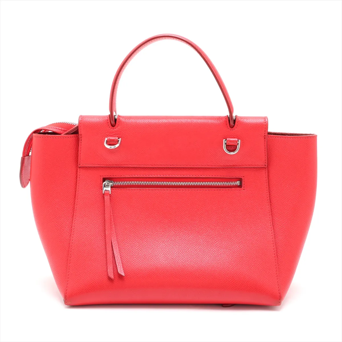 Belt Bag Micro Leather 2-Way Handbag Red — view 2