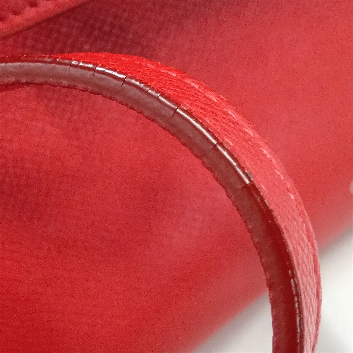 Belt Bag Micro Leather 2-Way Handbag Red — view 14
