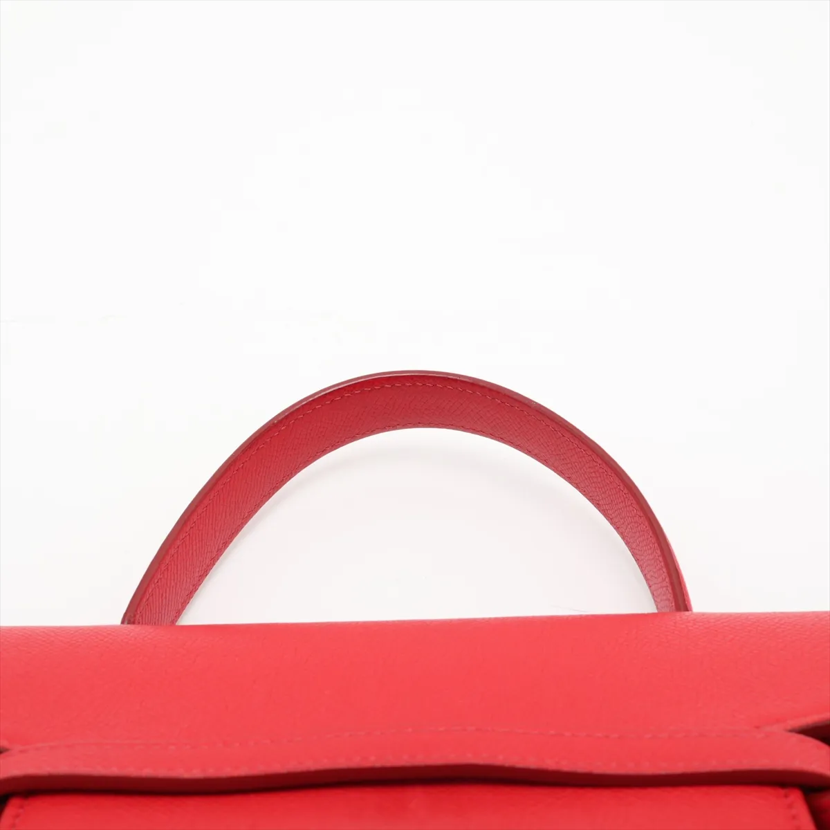 Belt Bag Micro Leather 2-Way Handbag Red — view 6