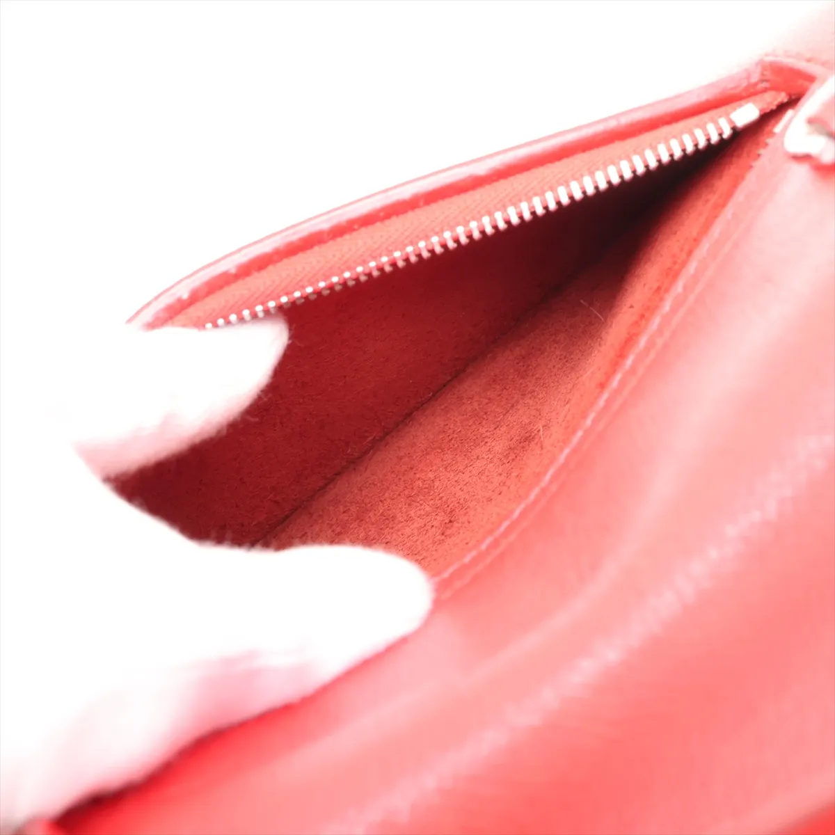 Belt Bag Micro Leather 2-Way Handbag Red — view 10