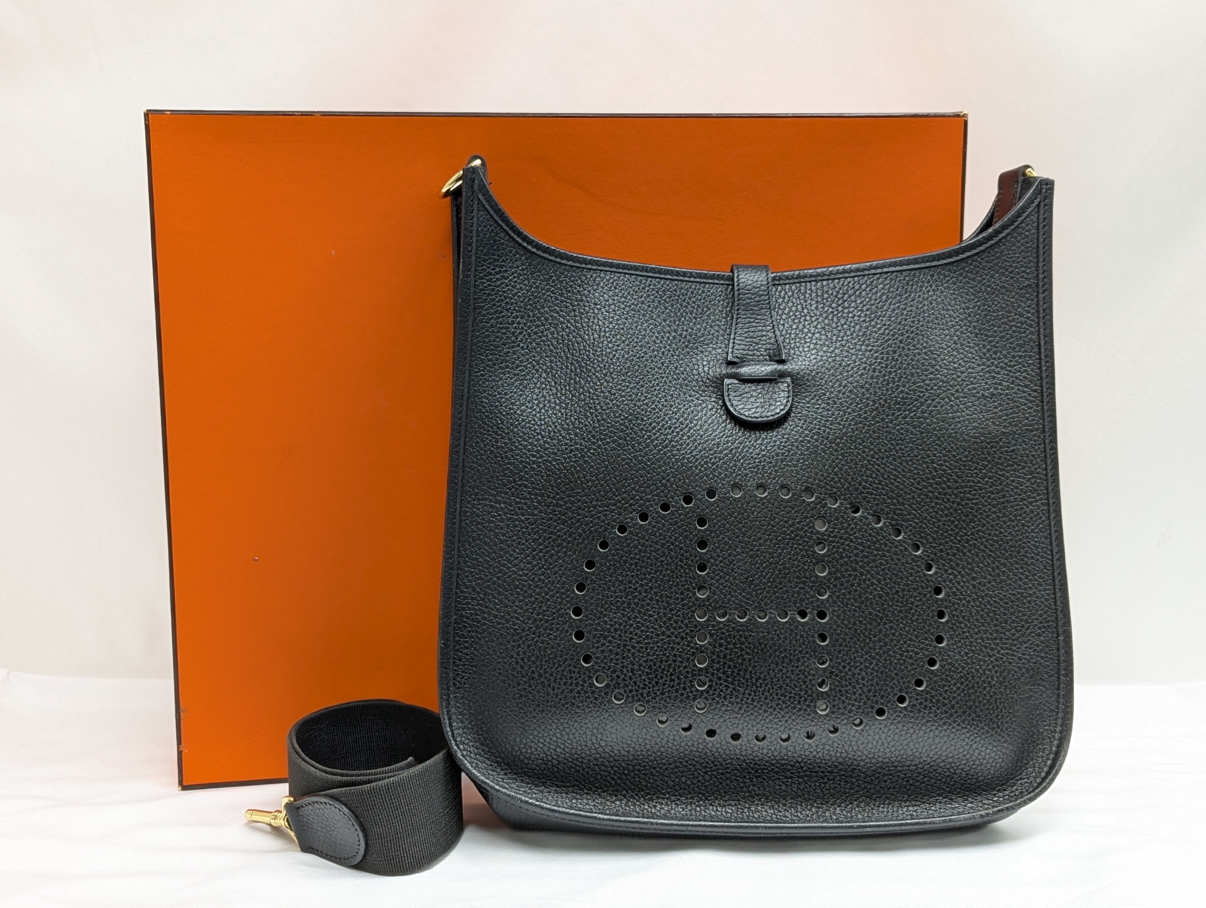 Evelyne I GM Ardennes Gold Hardware A Stamp Shoulder Bag