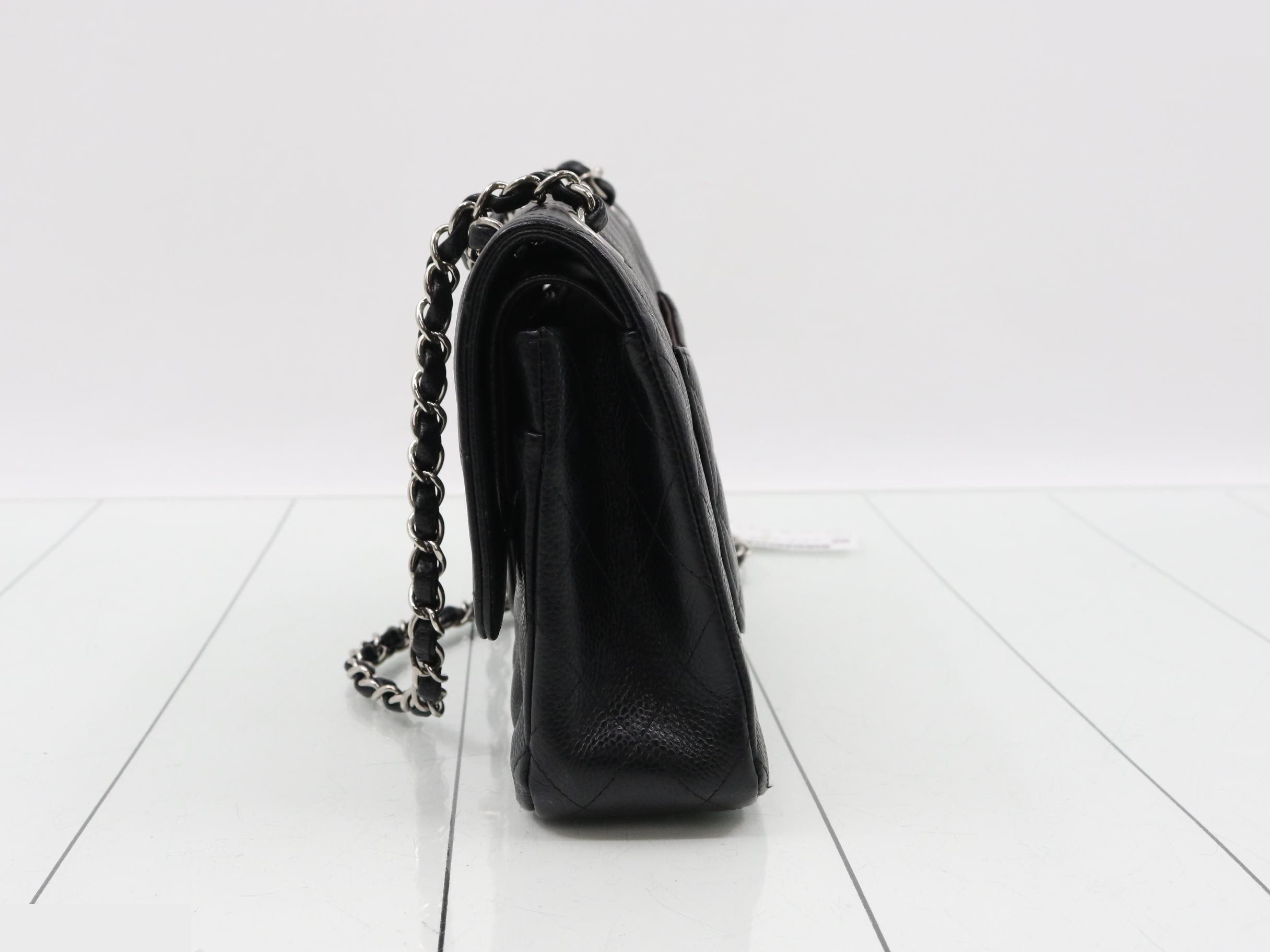 Caviar Double Flap 25 Shoulder Bag (with seal) — view 3