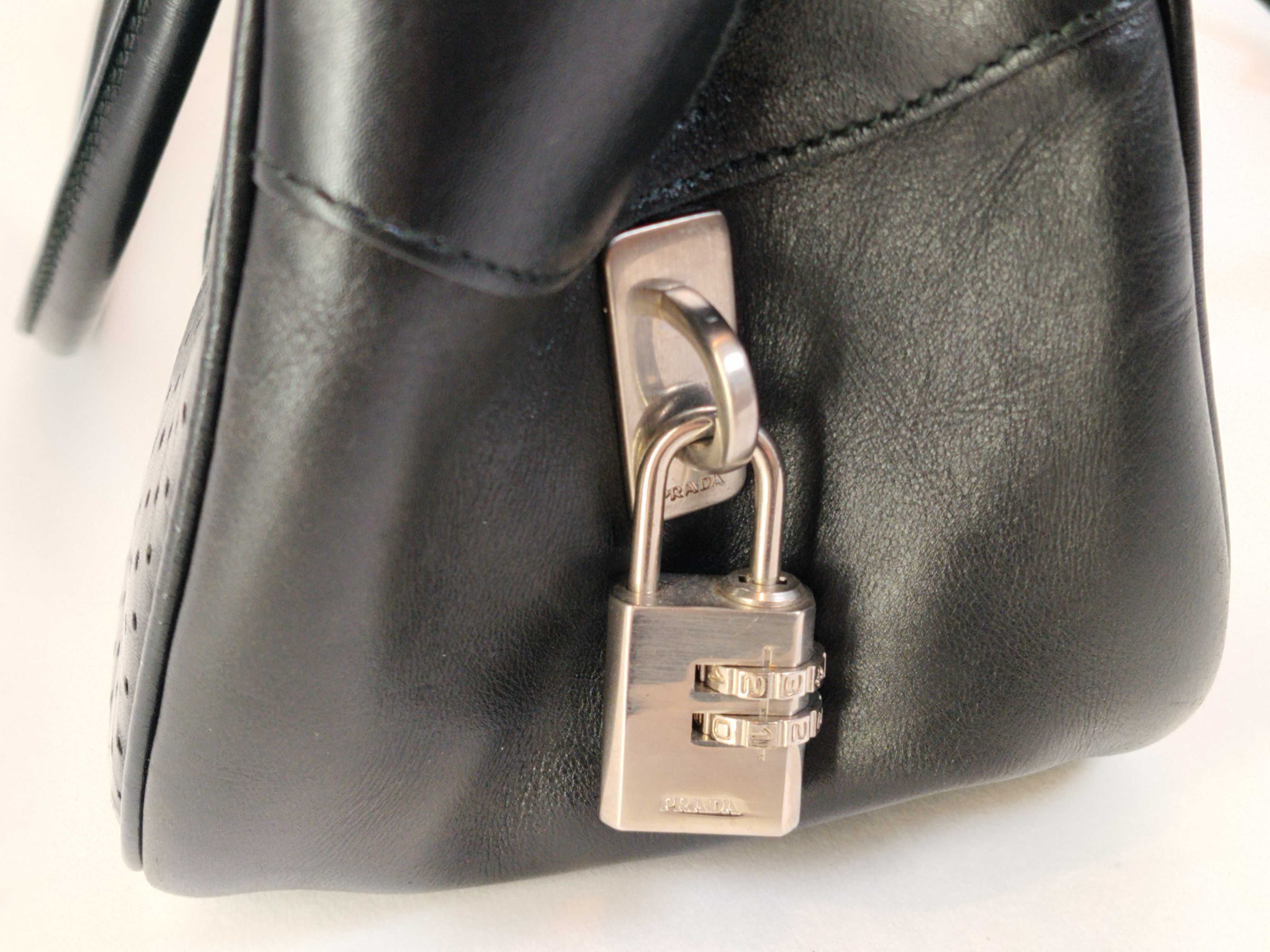 2000ss B10524 Handbag Bowling Bag Mini Boston Archive Perforated Handbag — view 13