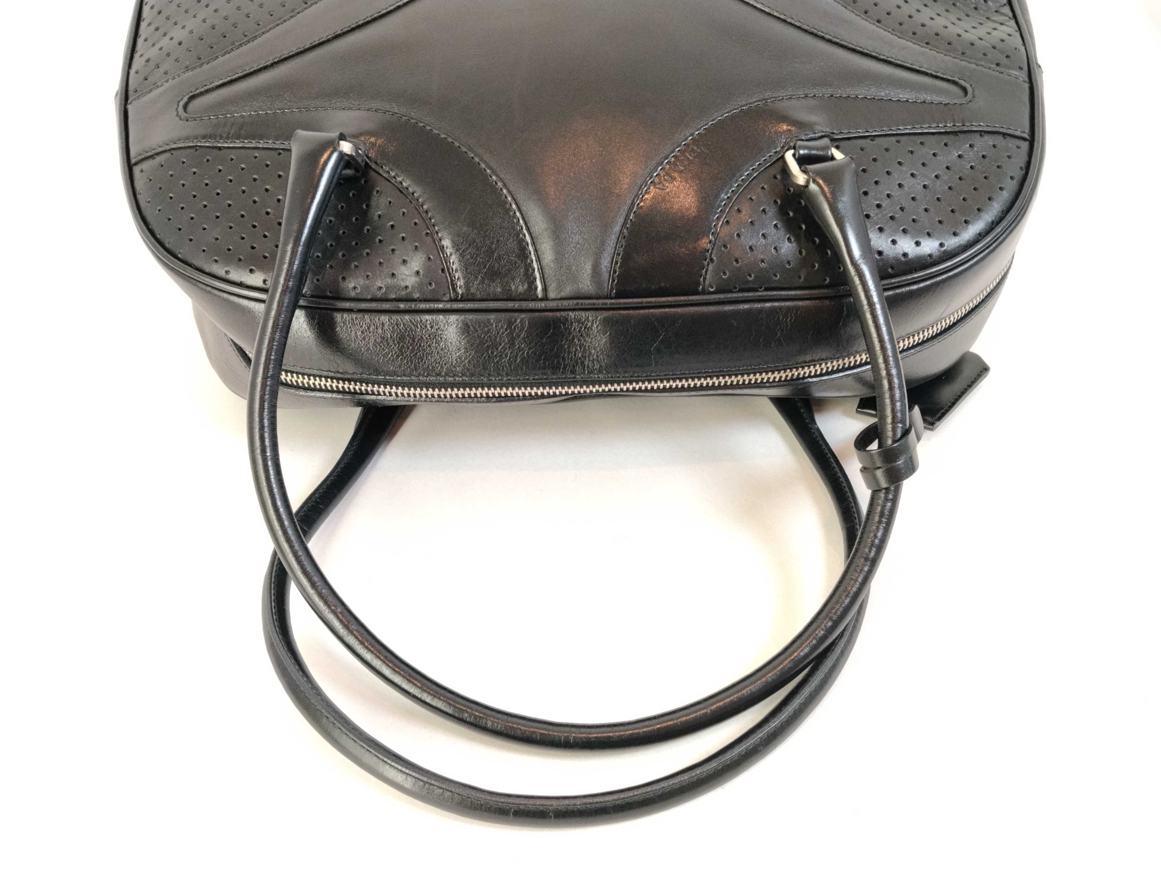 2000ss B10524 Handbag Bowling Bag Mini Boston Archive Perforated Handbag — view 3
