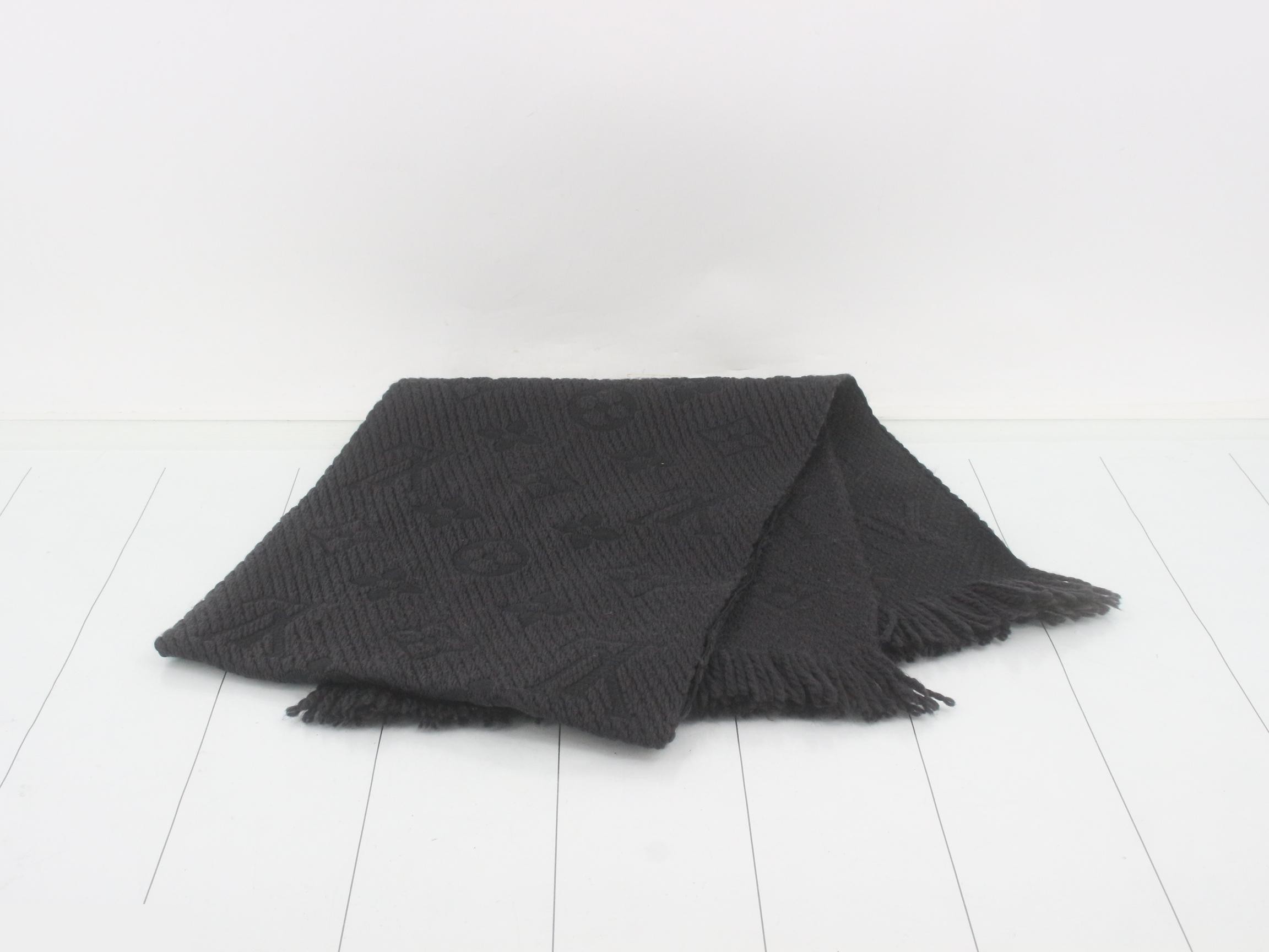 Echarle Logomania Scarf, Wool/Silk — view 3
