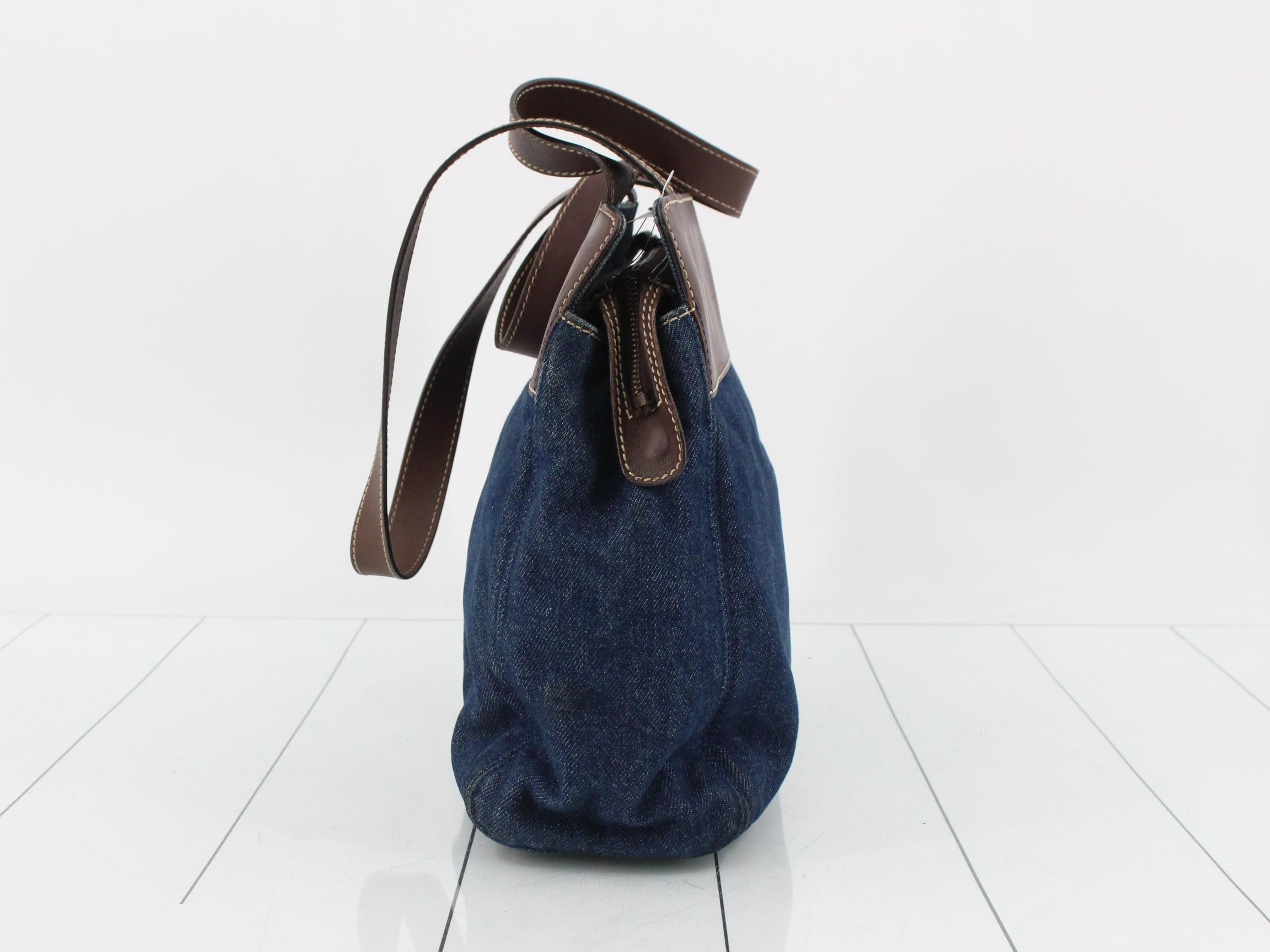 Denim/Leather Tote Bag, Unit #6 — view 3