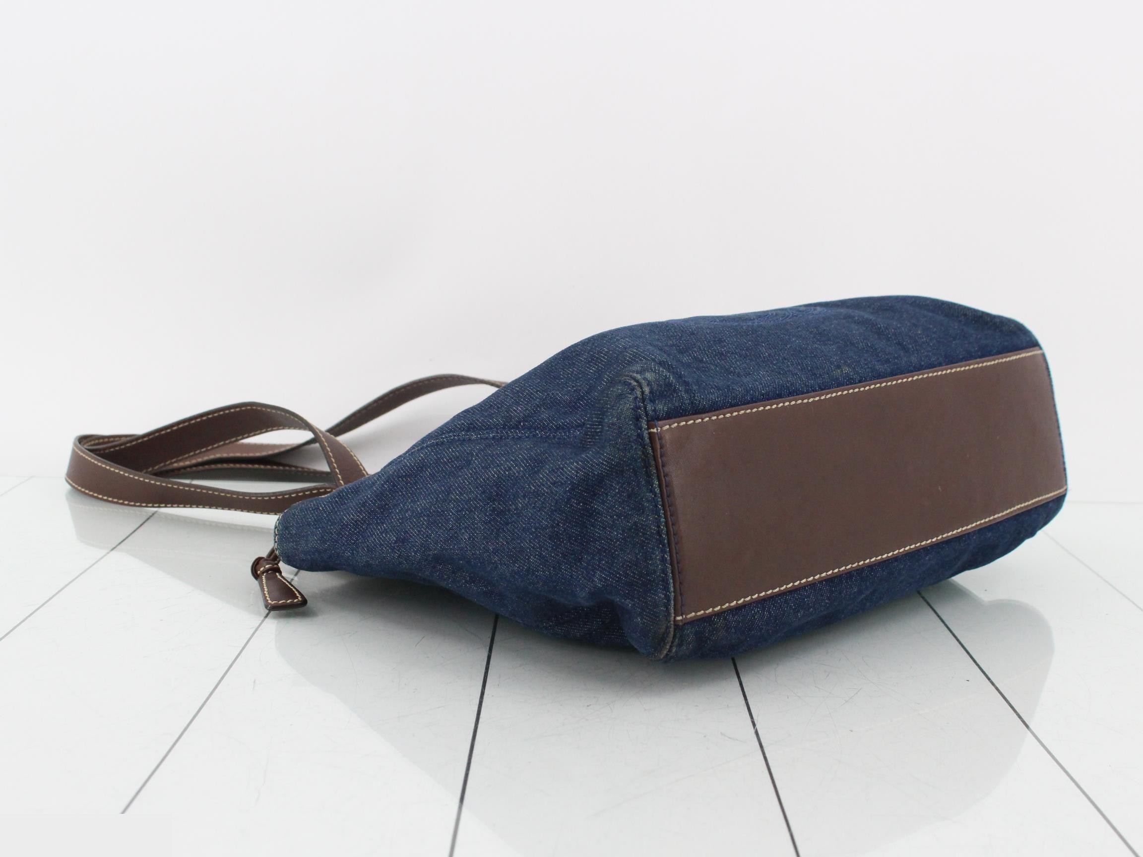 Denim/Leather Tote Bag, Unit #6 — view 5