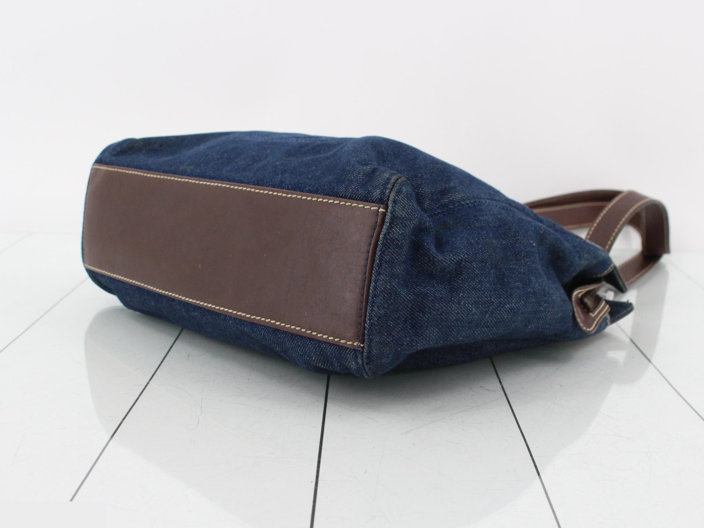 Denim/Leather Tote Bag, Unit #6 — view 6