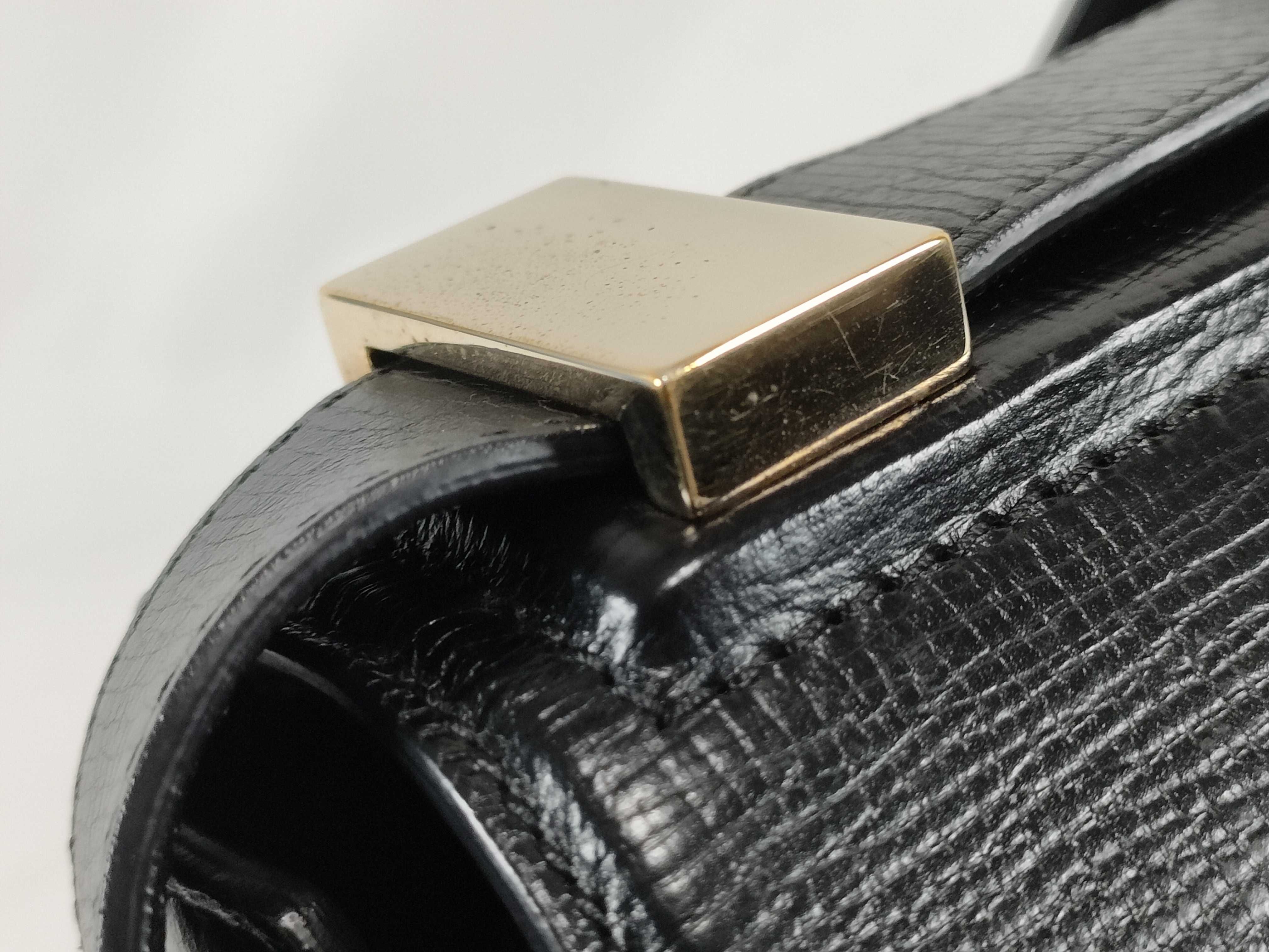 Pandora Black Leather Shoulder Bag TE0144 — view 5
