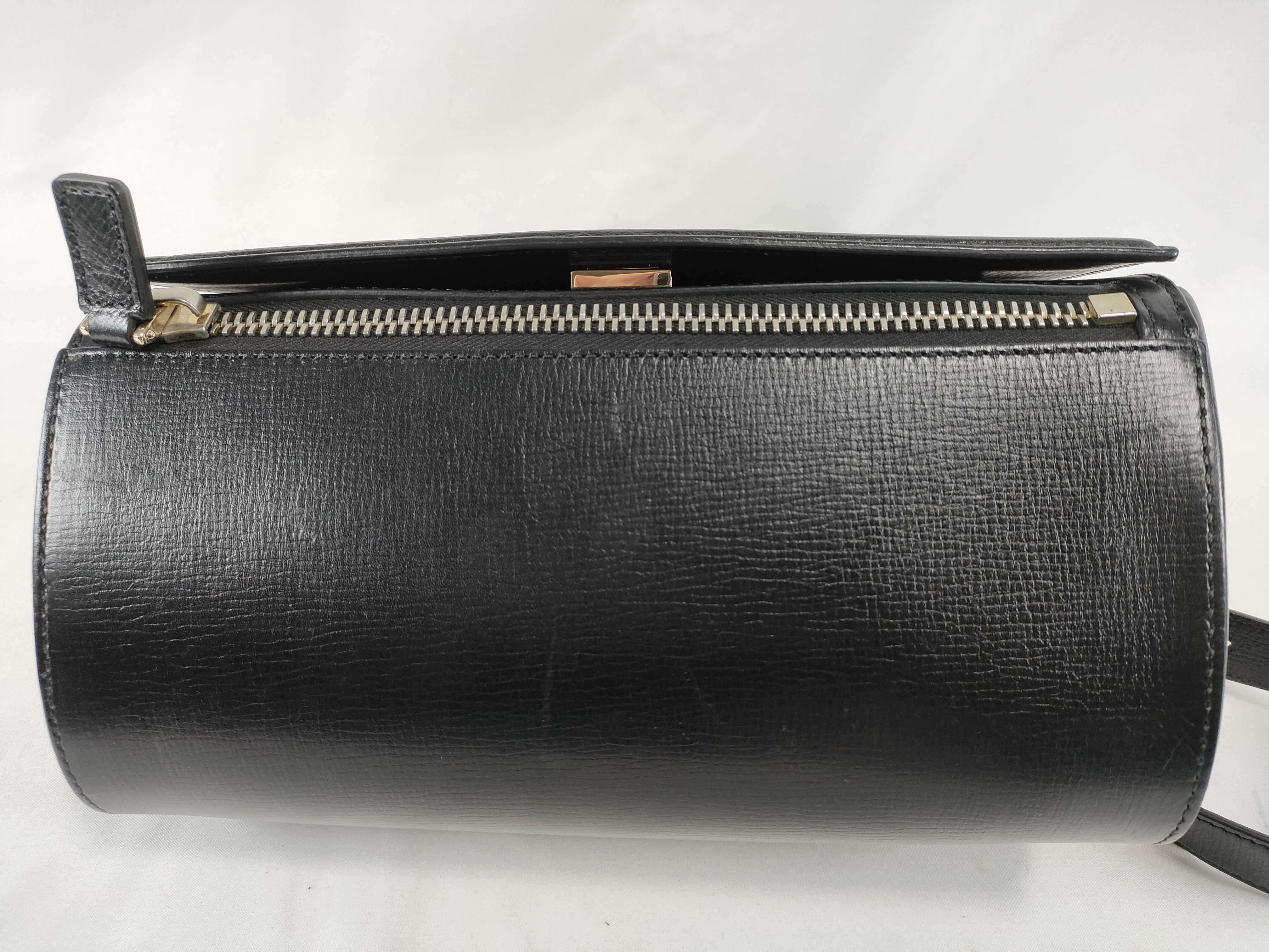 Pandora Black Leather Shoulder Bag TE0144 — view 7