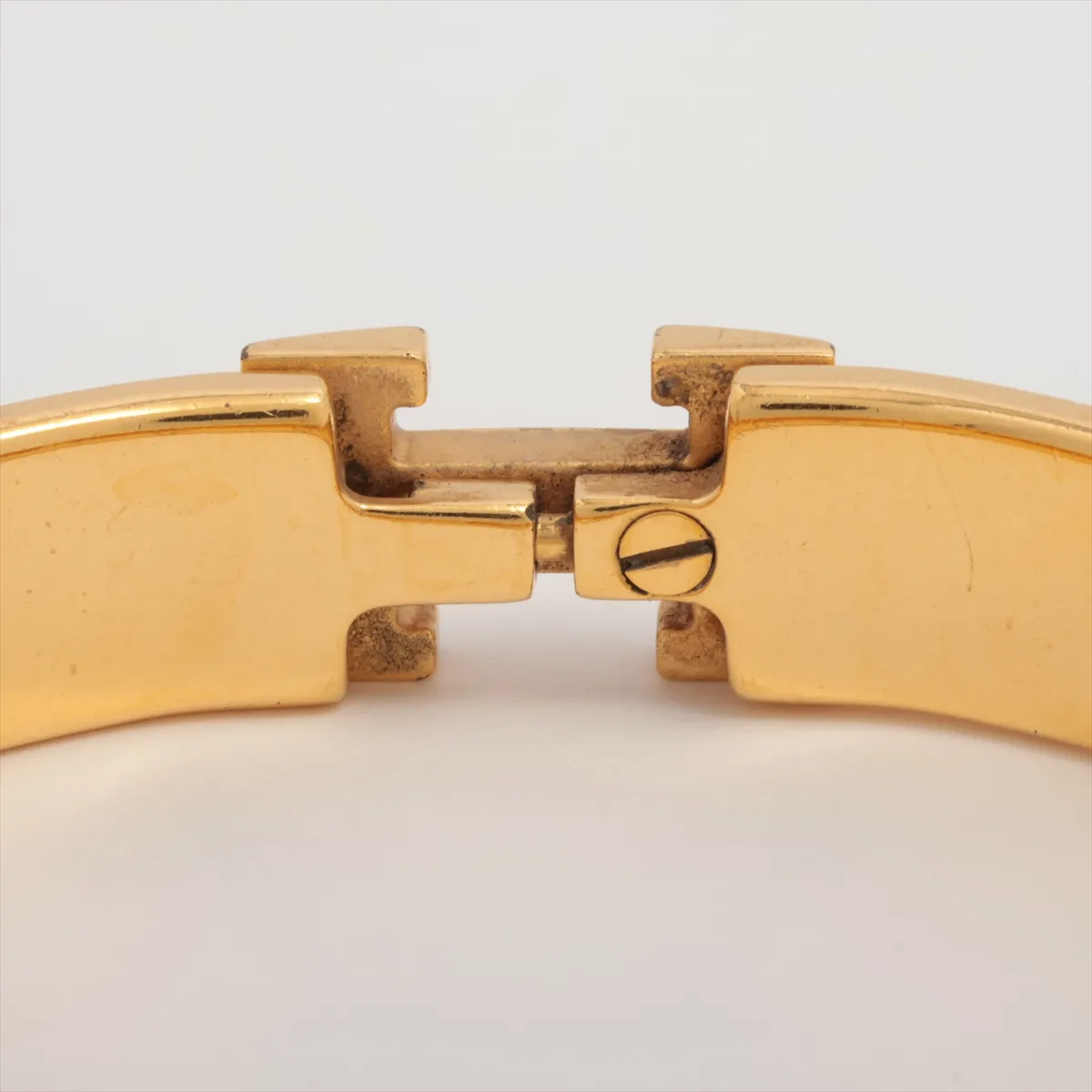 Click H Fan Bangle, GP Gold x Black. Shows — view 4