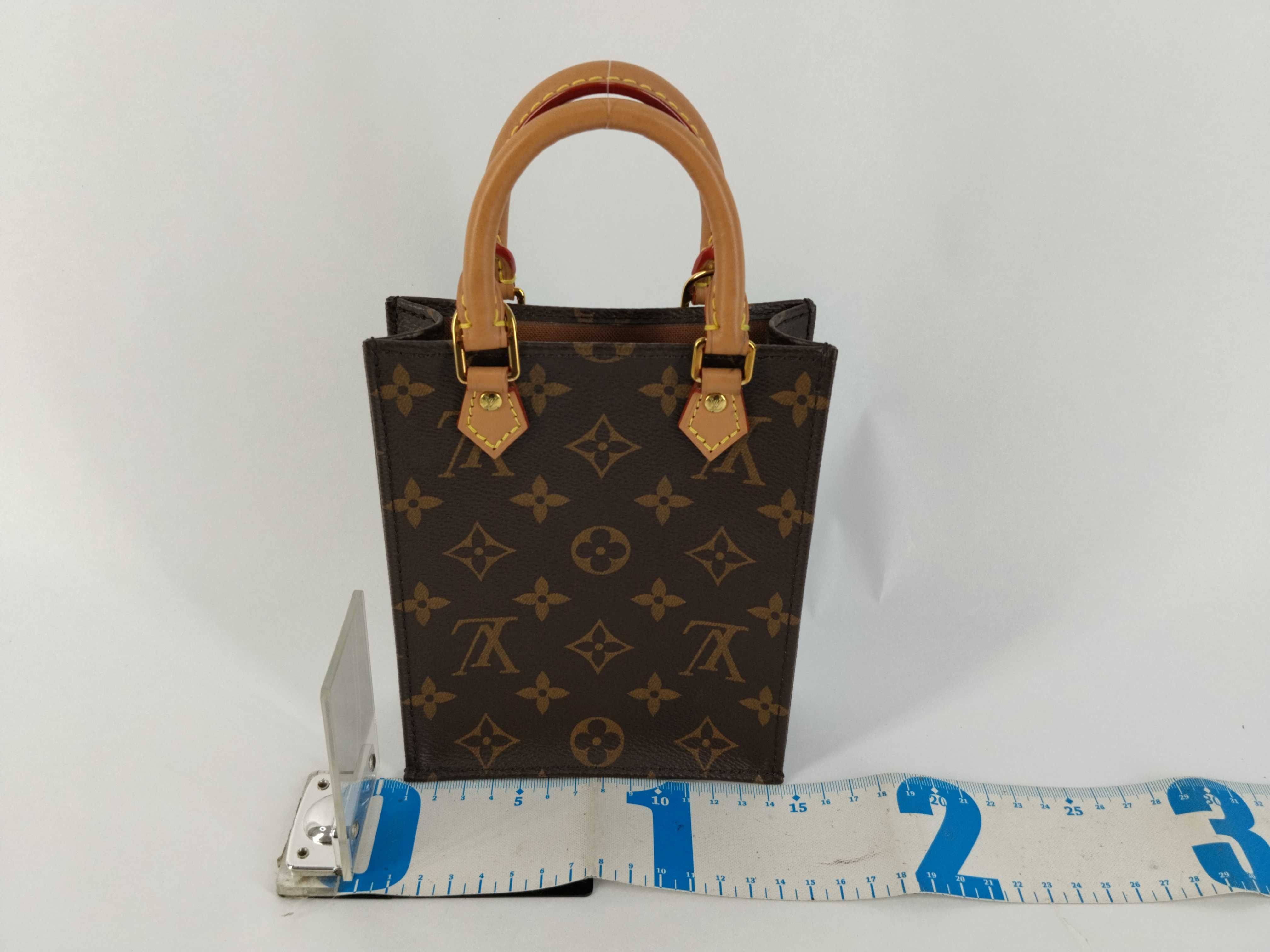 Monogram Petite Sac Plat Handbag with Shoulder Strap M69442 — view 2