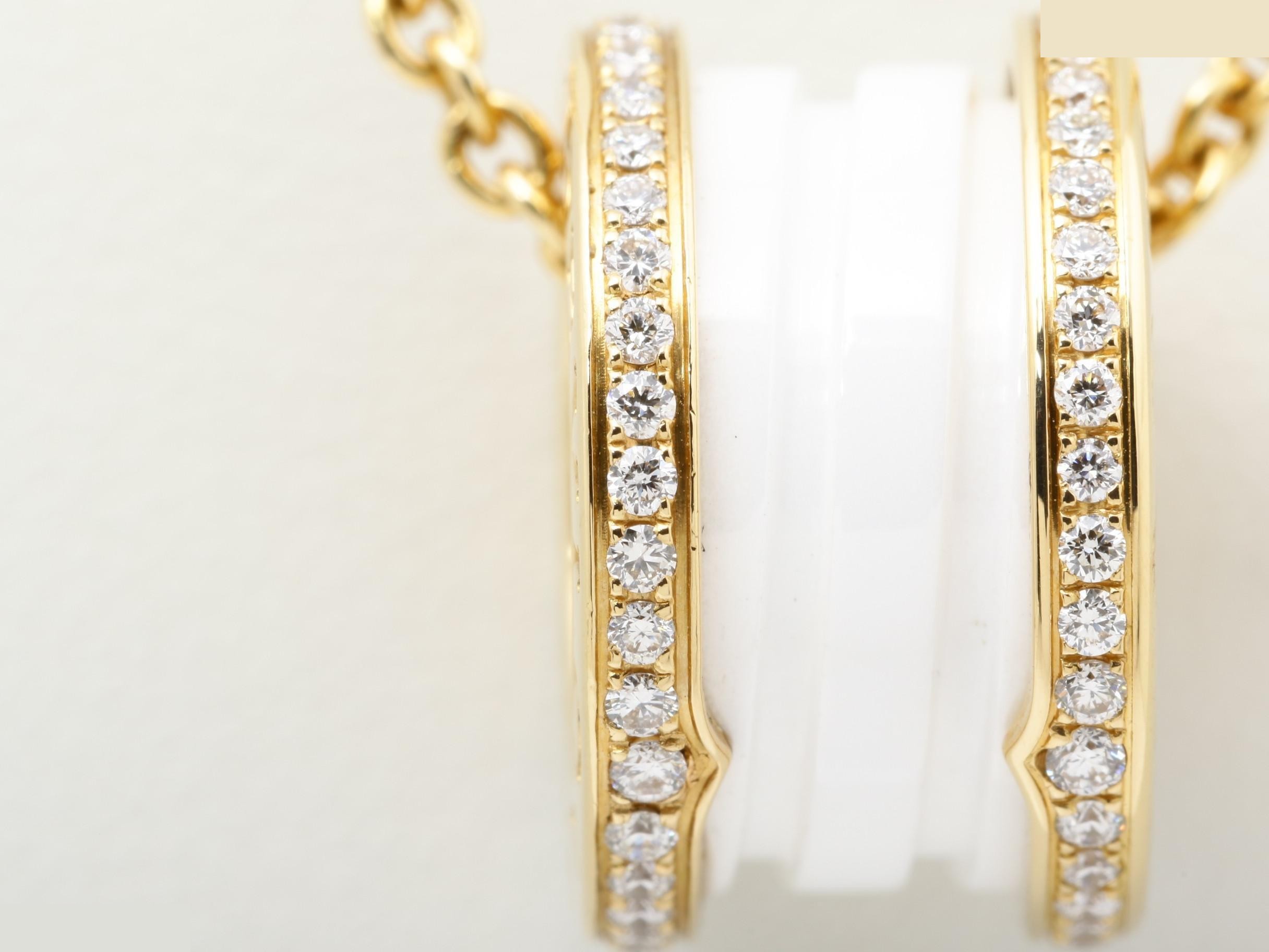 B-ZERO1 Diamond Necklace, 750PG, White/Ce, 12.6g — view 2