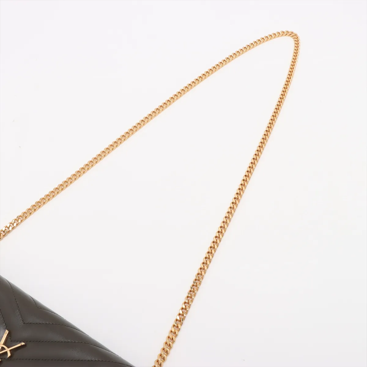 Cassandra Leather Chain Wallet Khaki 377828 — view 5