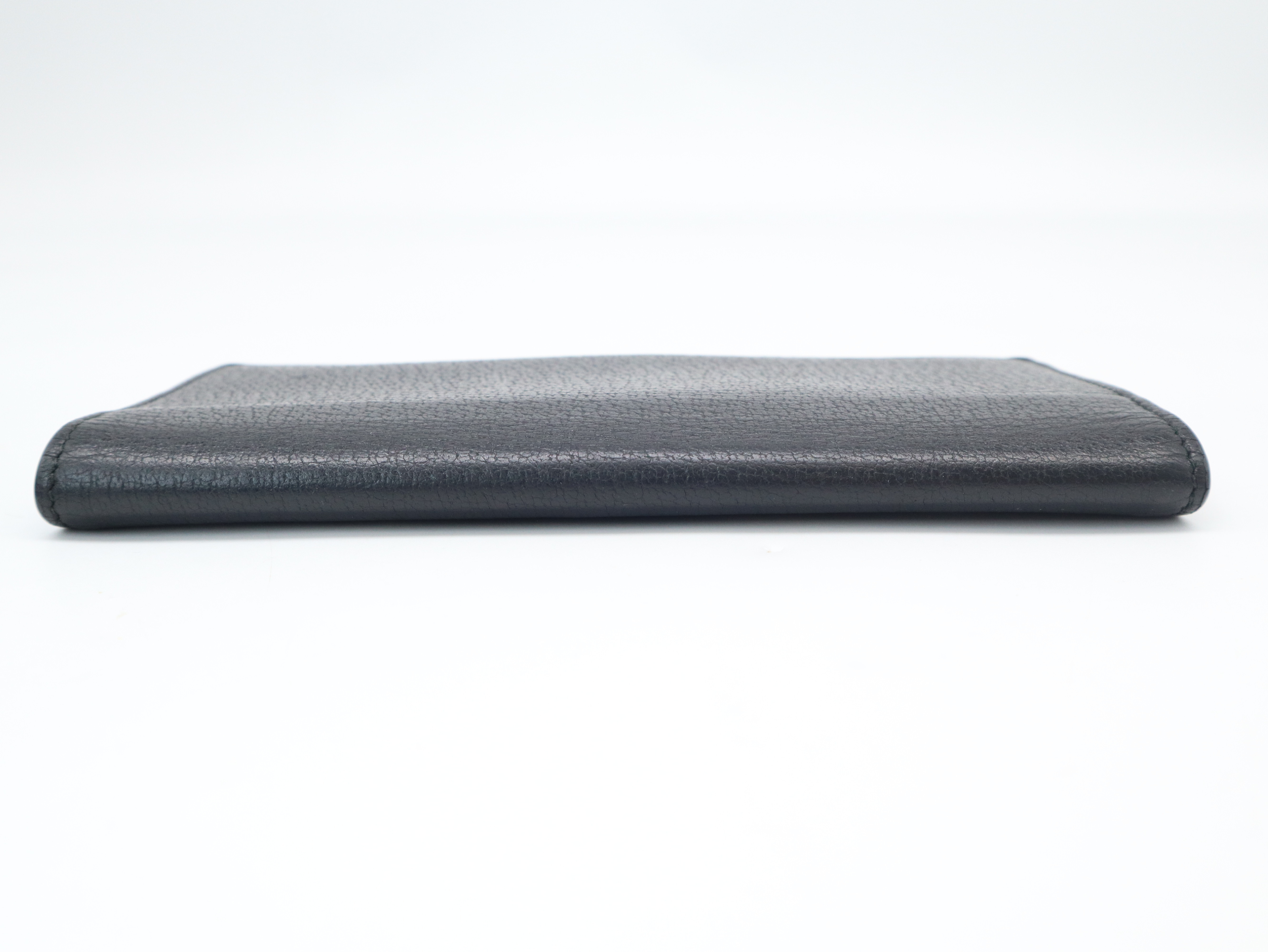 459133GG Marmont Leather Long Wallet, Black, with Box and Dust Bag, Billfold — view 6