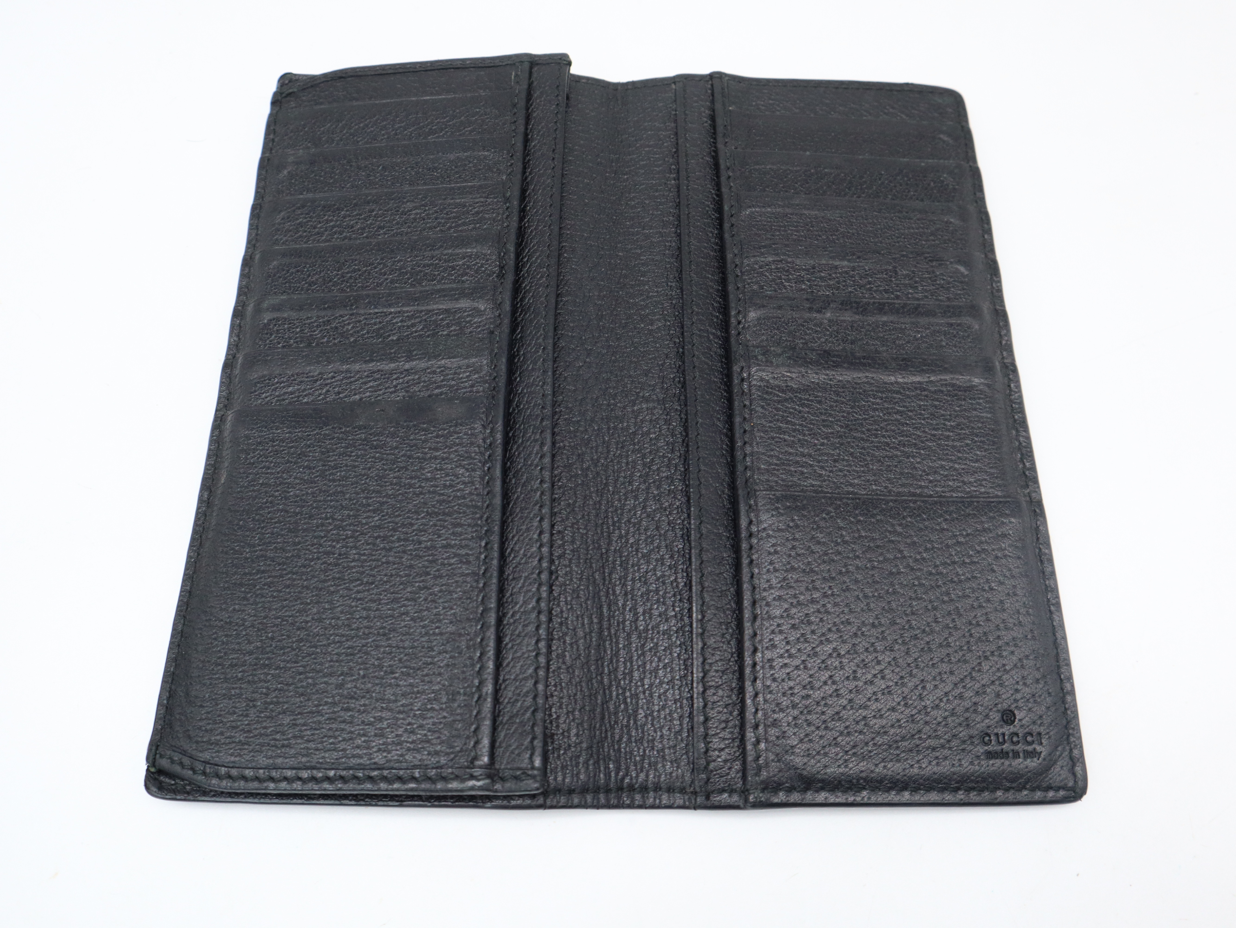 459133GG Marmont Leather Long Wallet, Black, with Box and Dust Bag, Billfold — view 7