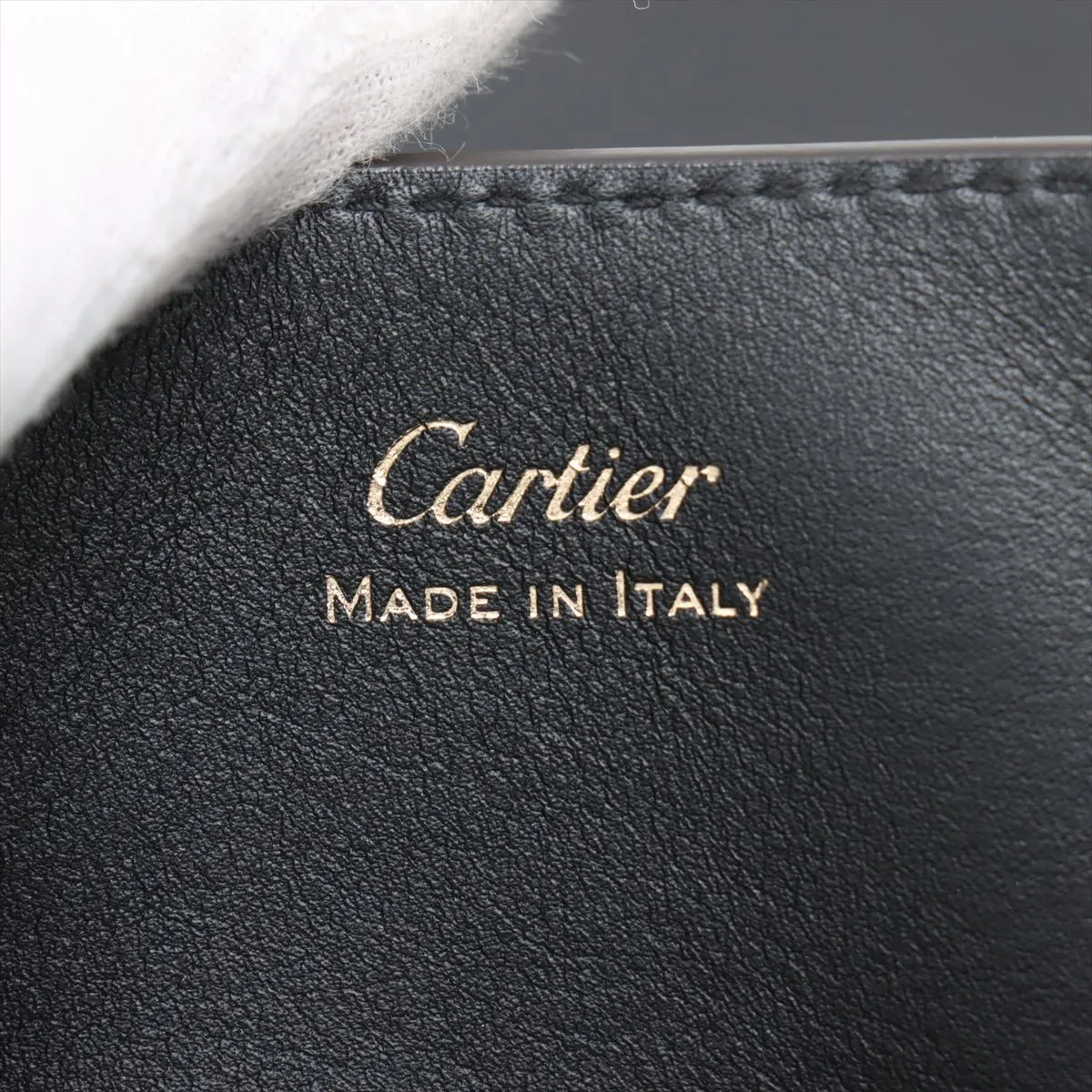 Garland de Cartier Leather 2WAY Handbag Black — view 11