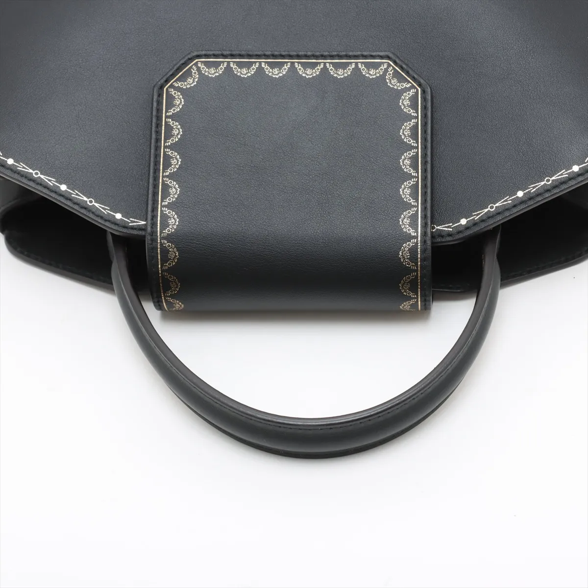 Garland de Cartier Leather 2WAY Handbag Black — view 5
