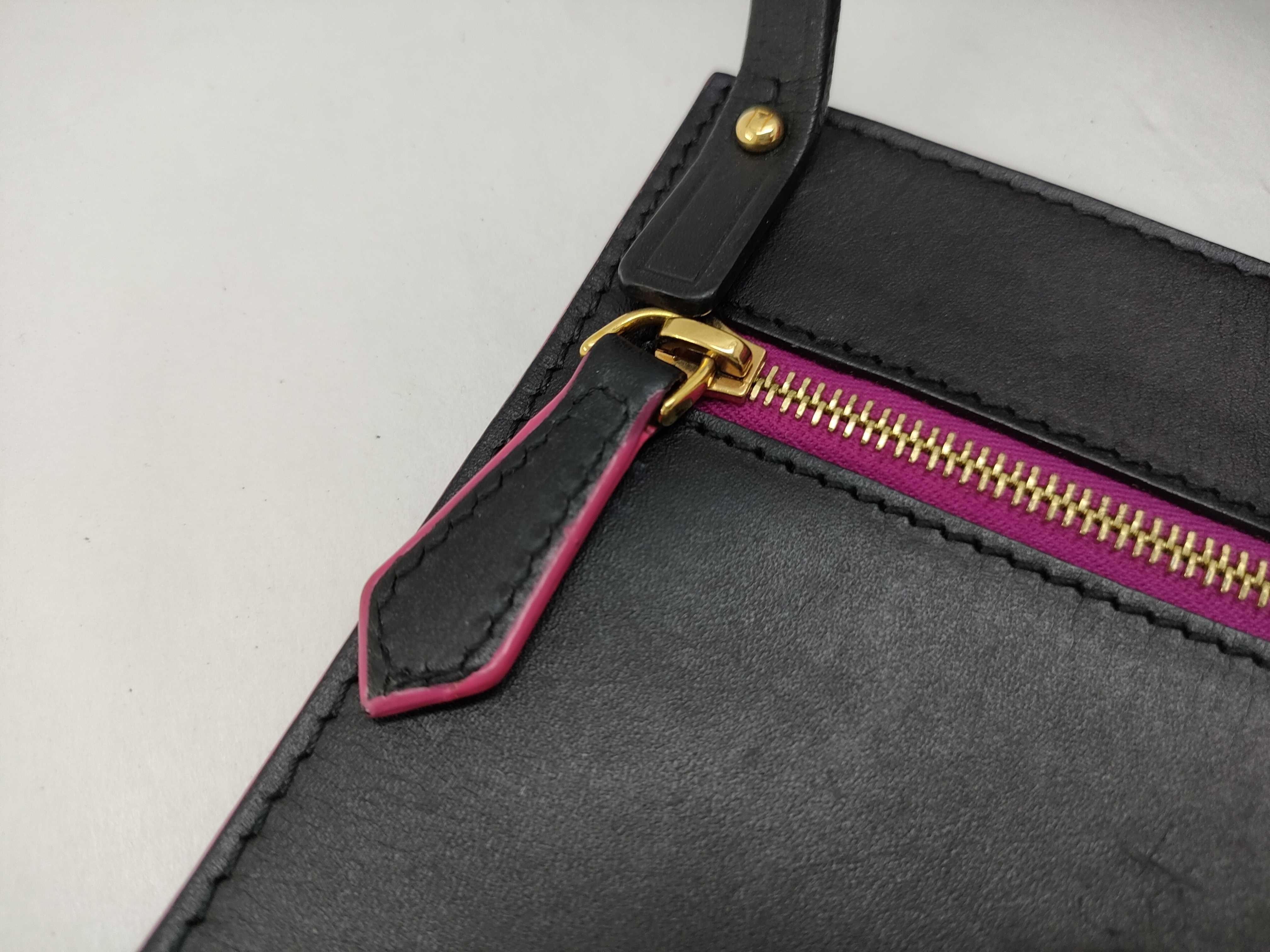 Pecan Pattern Nylon Tote Bag with Pink Side Pouch — view 12