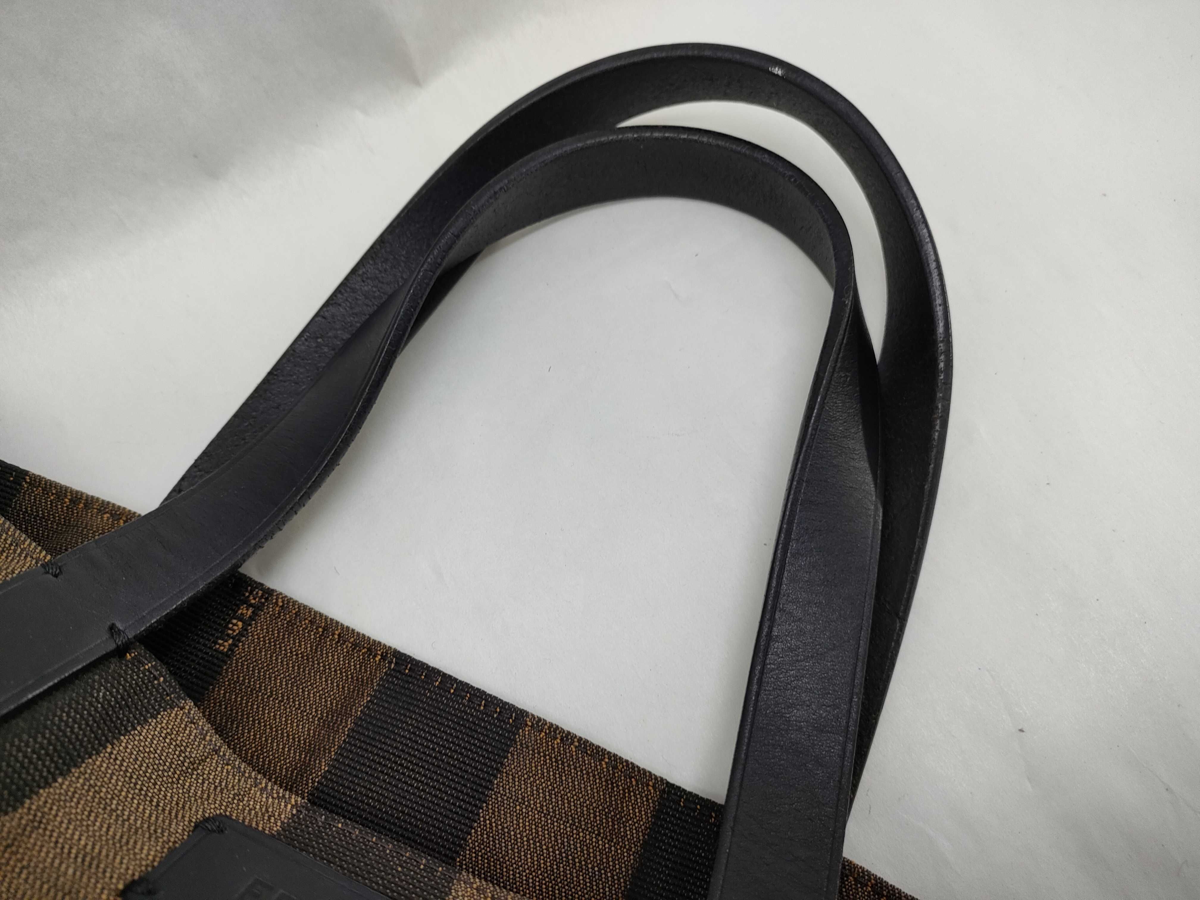 Pecan Pattern Nylon Tote Bag with Pink Side Pouch — view 3