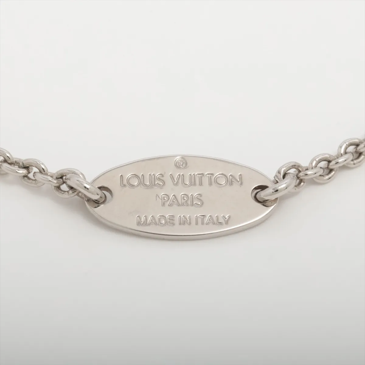 M63197 Essential V Necklace LE0272, GP Silver, shows signs of wear, — view 4