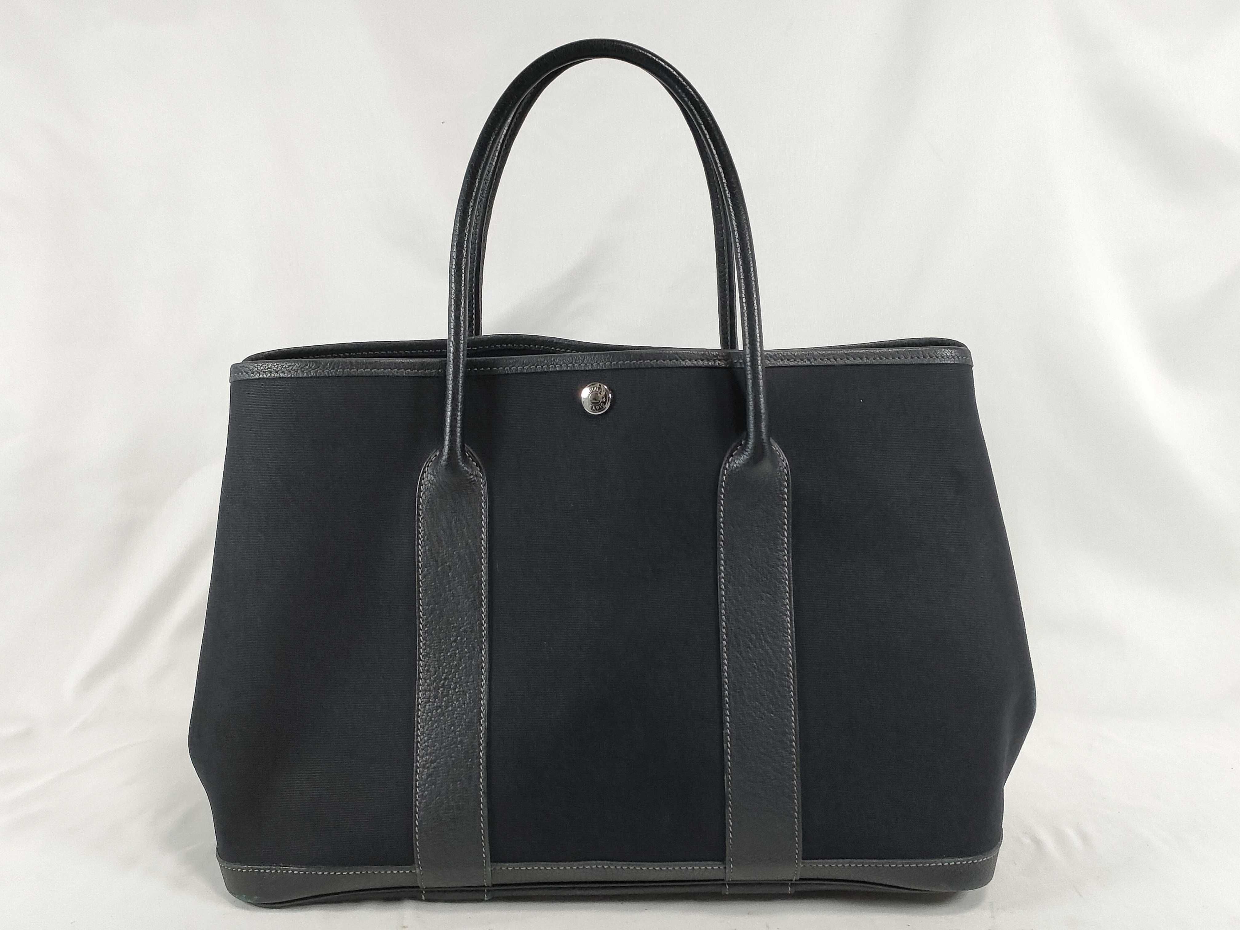 Garden Party 36 PM Toile Officier x Negonda Black Silver Hardware H:2004 Tote Bag