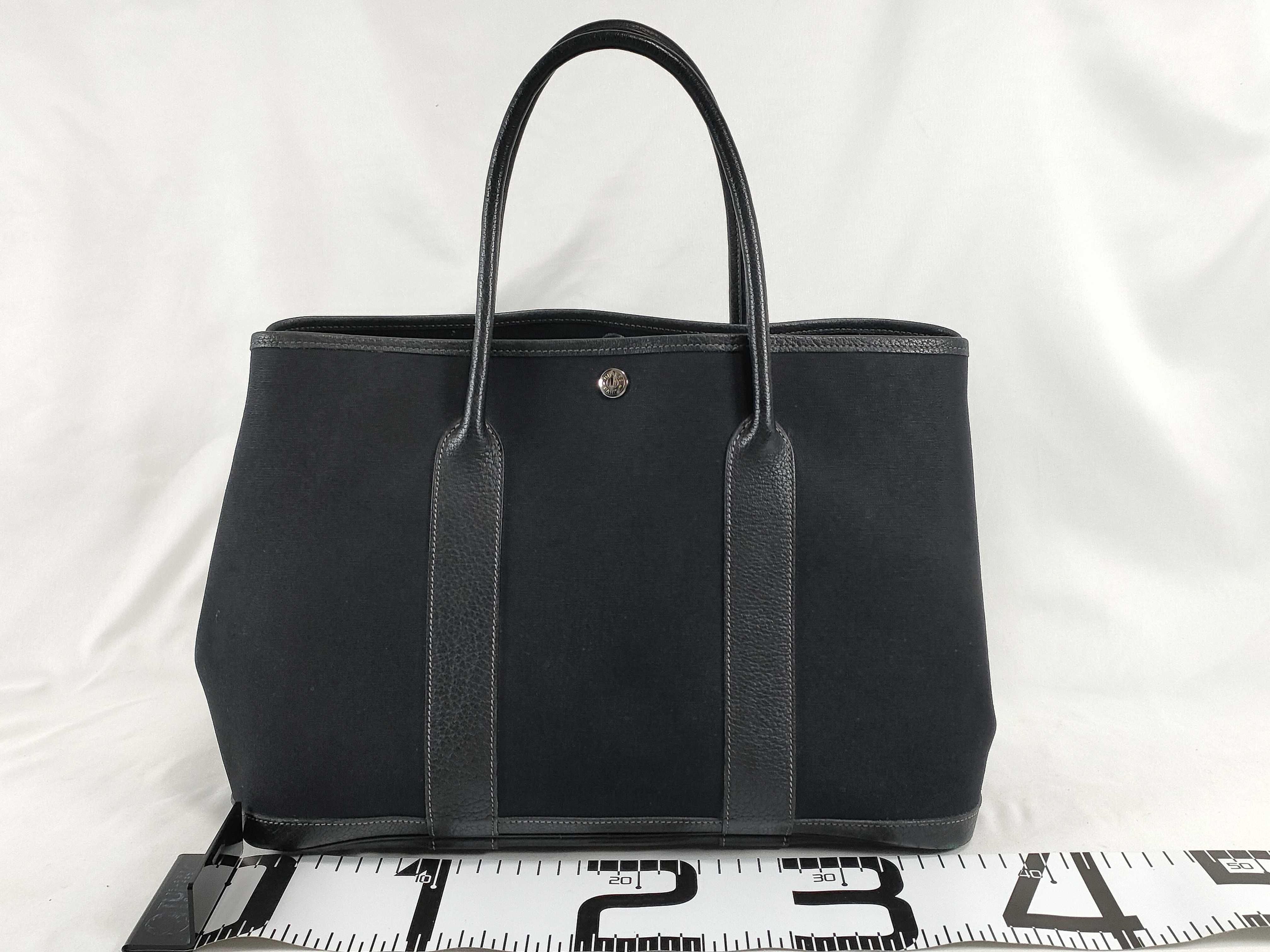 Garden Party 36 PM Toile Officier x Negonda Black Silver Hardware H:2004 Tote Bag — view 2