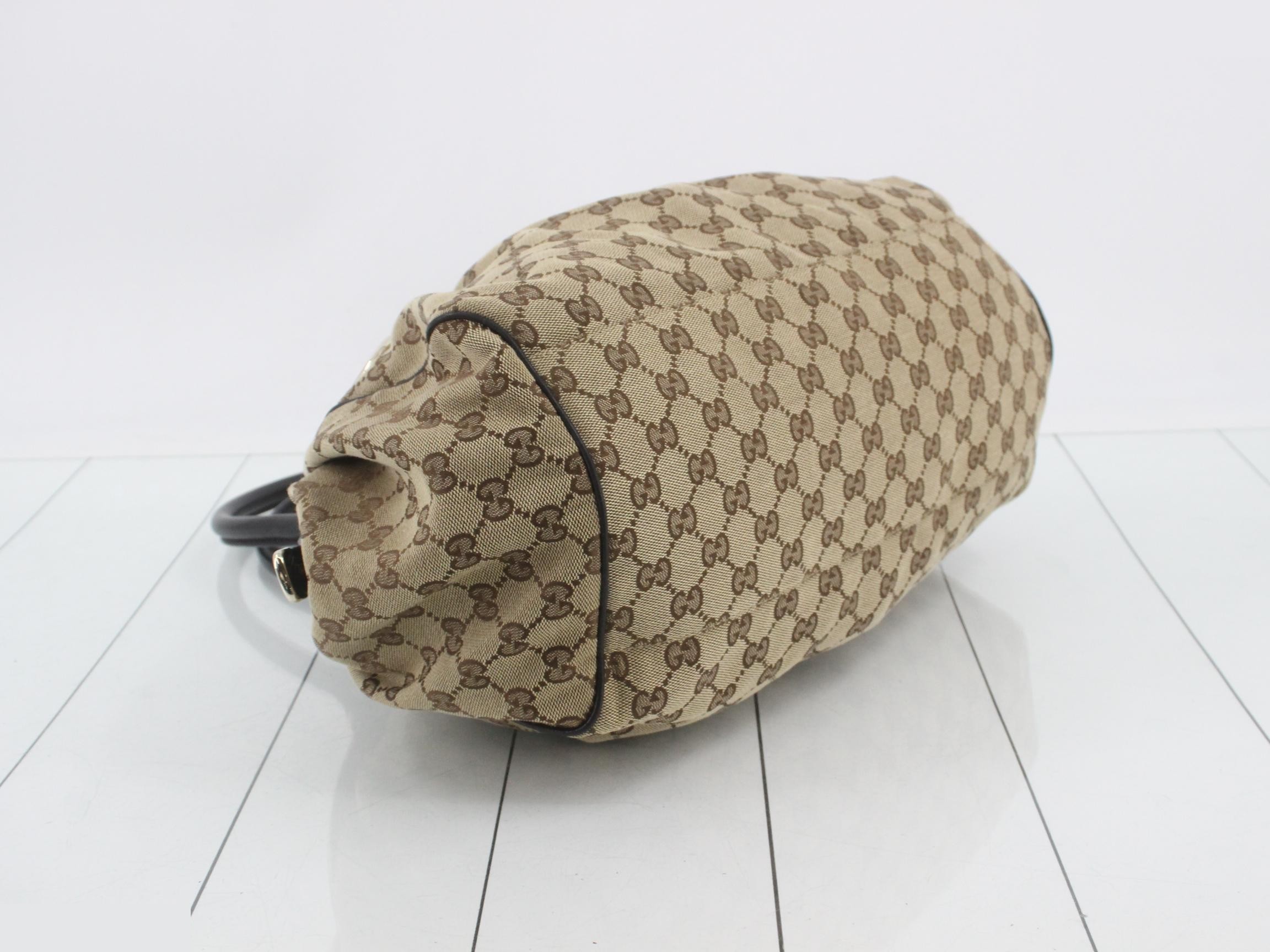 Sukey GG Canvas 2-Way Bag, Brown x Black — view 5