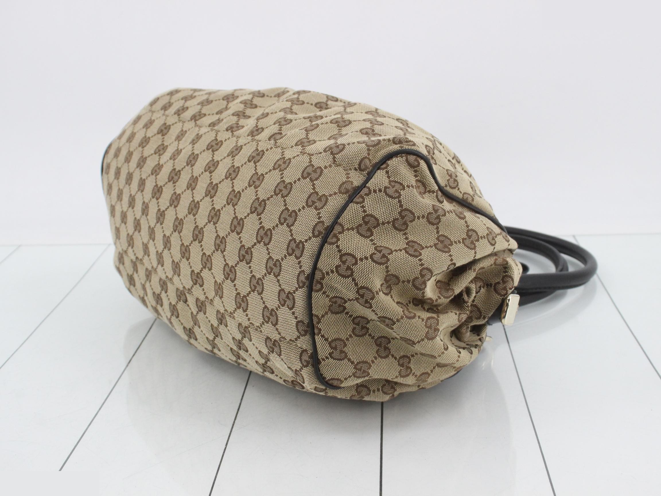 Sukey GG Canvas 2-Way Bag, Brown x Black — view 6