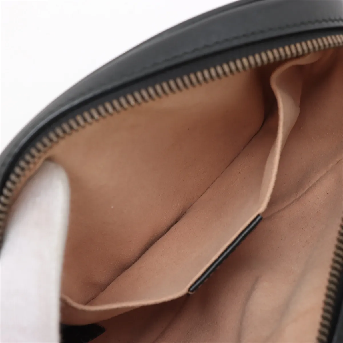 GG Marmont Leather Waist Pouch Black 476434 — view 7