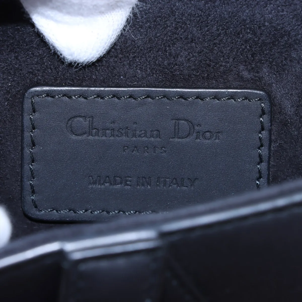 Saddle Bag Leather Shoulder Bag Black — view 9