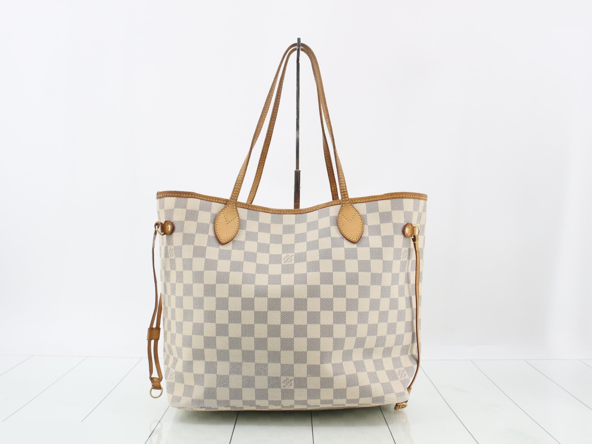 Damier Azur Neverfull MM Tote Bag — view 2