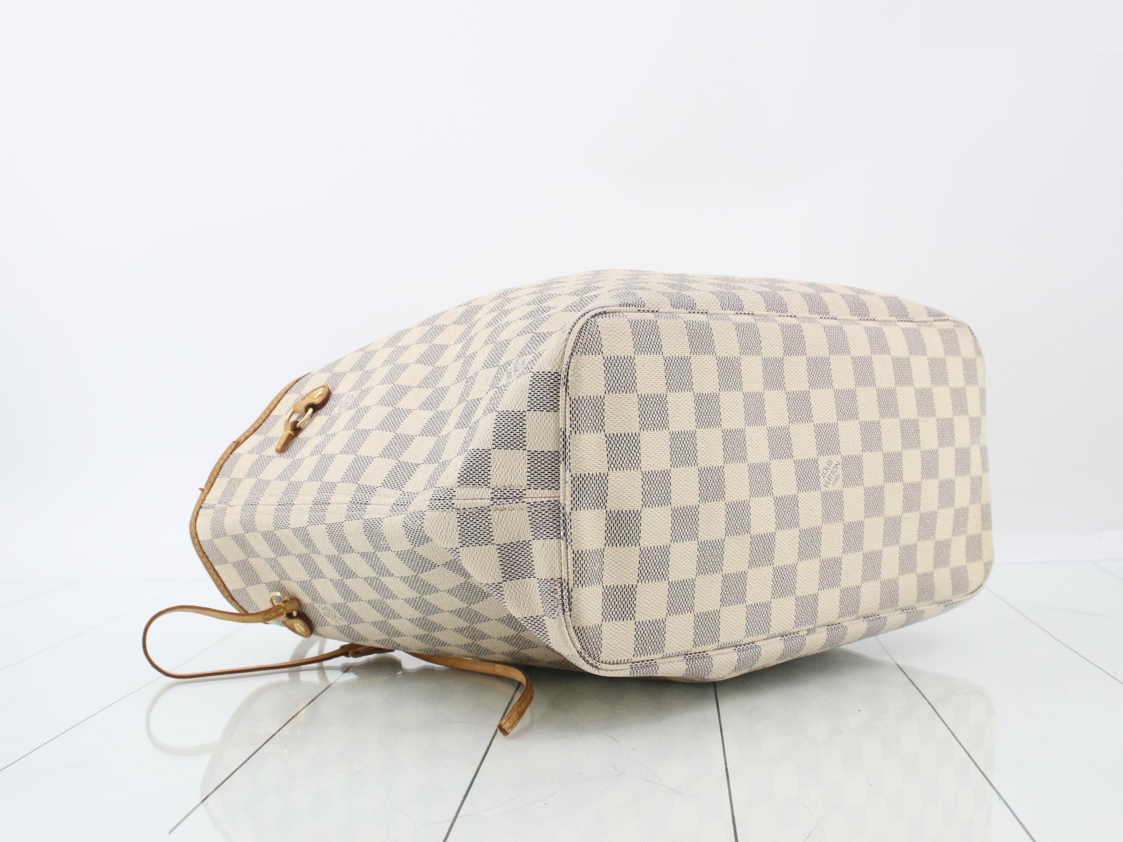 Damier Azur Neverfull MM Tote Bag — view 5