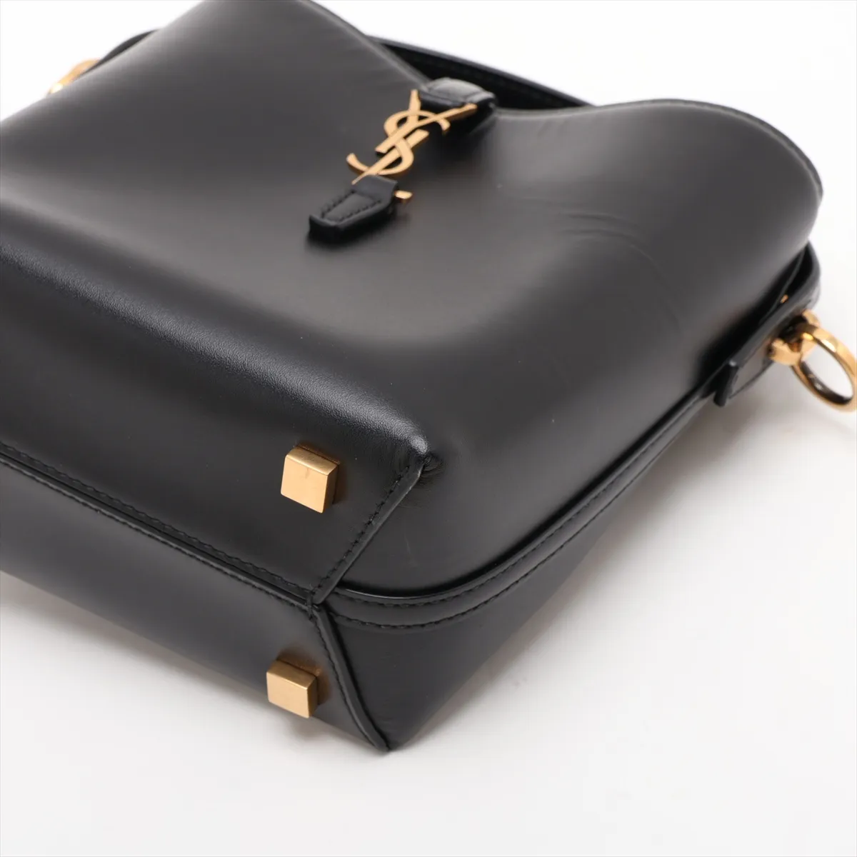 LE 37 mini 765870 Leather 2-Way Handbag, Black — view 3