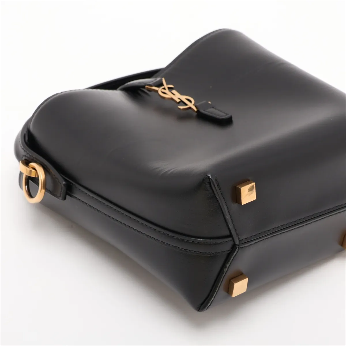 LE 37 mini 765870 Leather 2-Way Handbag, Black — view 4