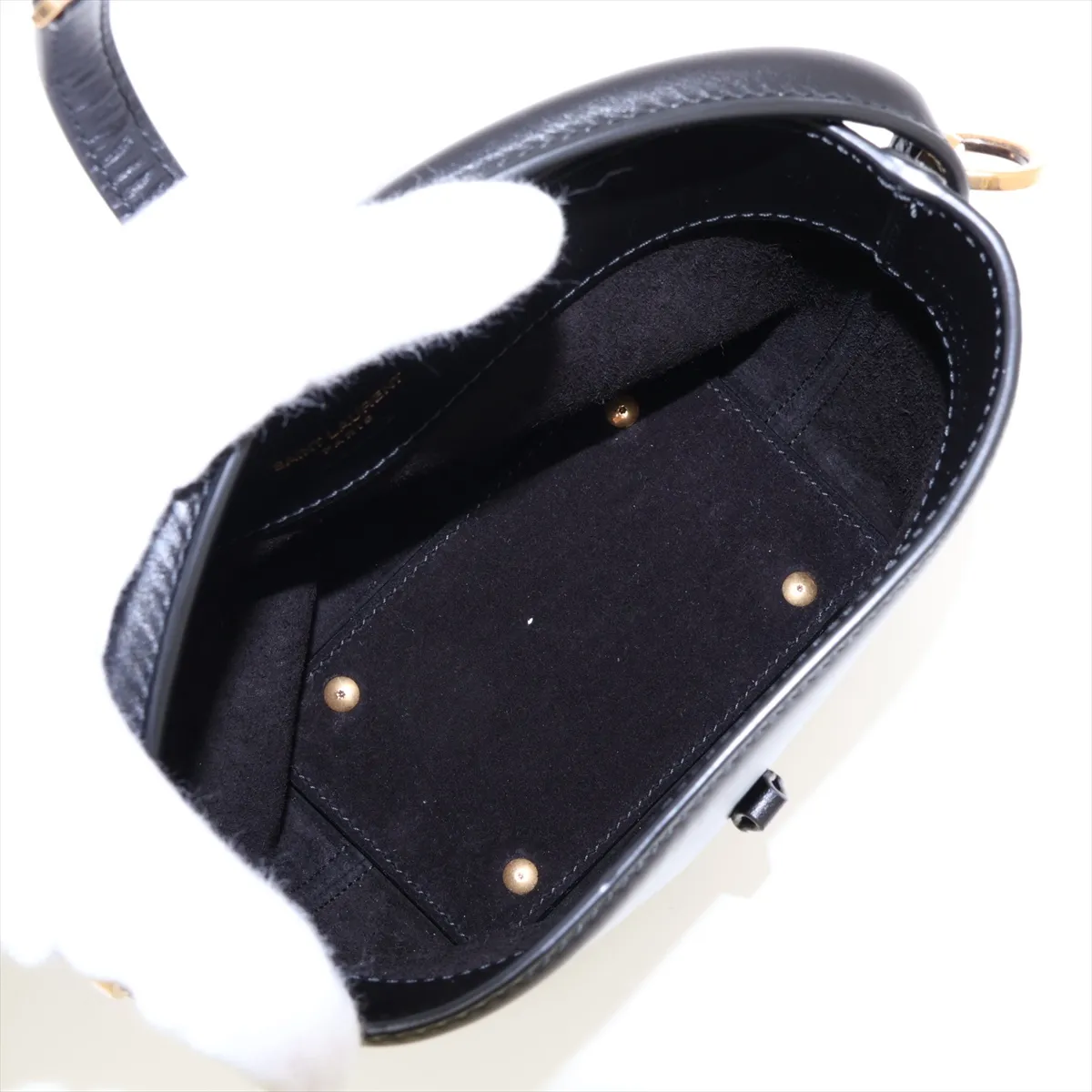 LE 37 mini 765870 Leather 2-Way Handbag, Black — view 8