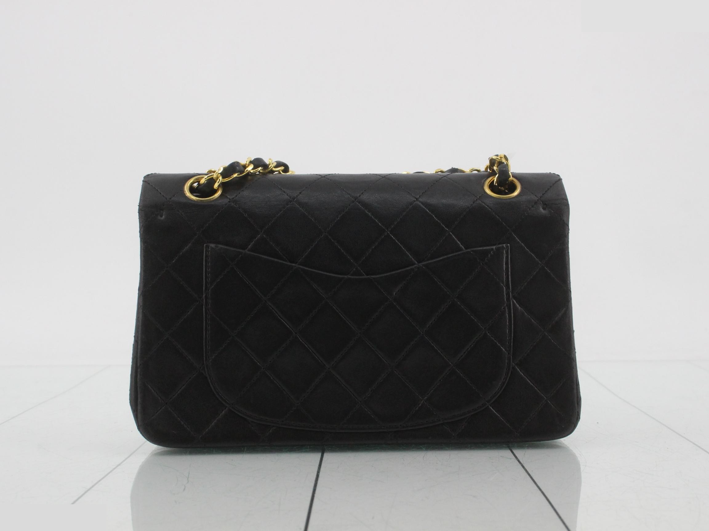 Lambskin Double Flap 23cm Chain Shoulder Bag — view 2