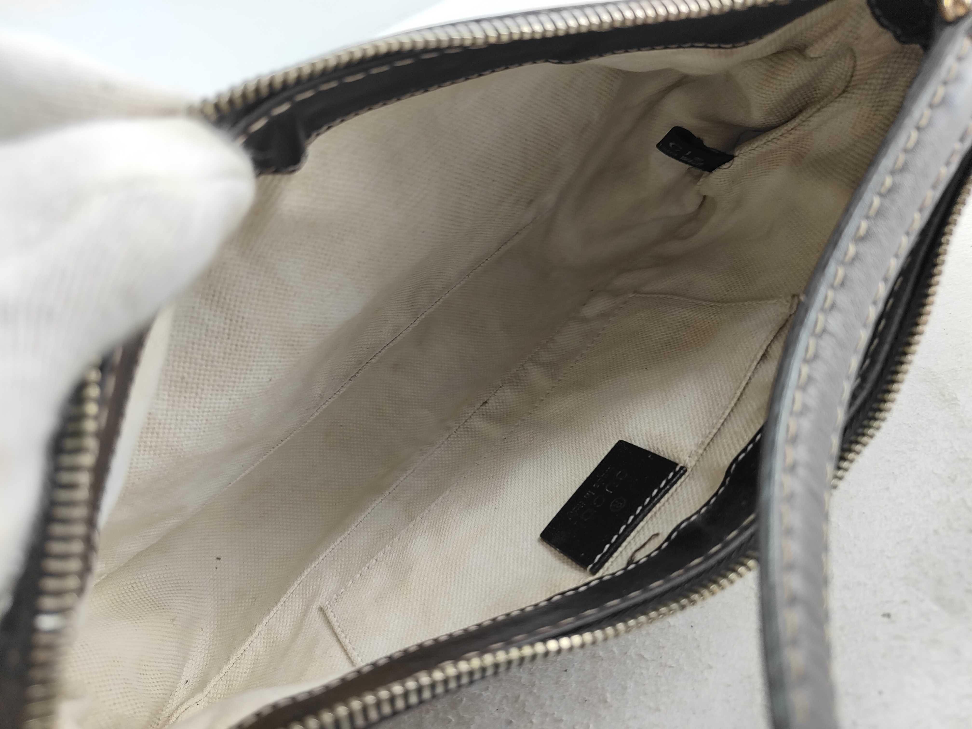 Brown GG Canvas Bow Underarm Bag Shoulder Bag — view 12